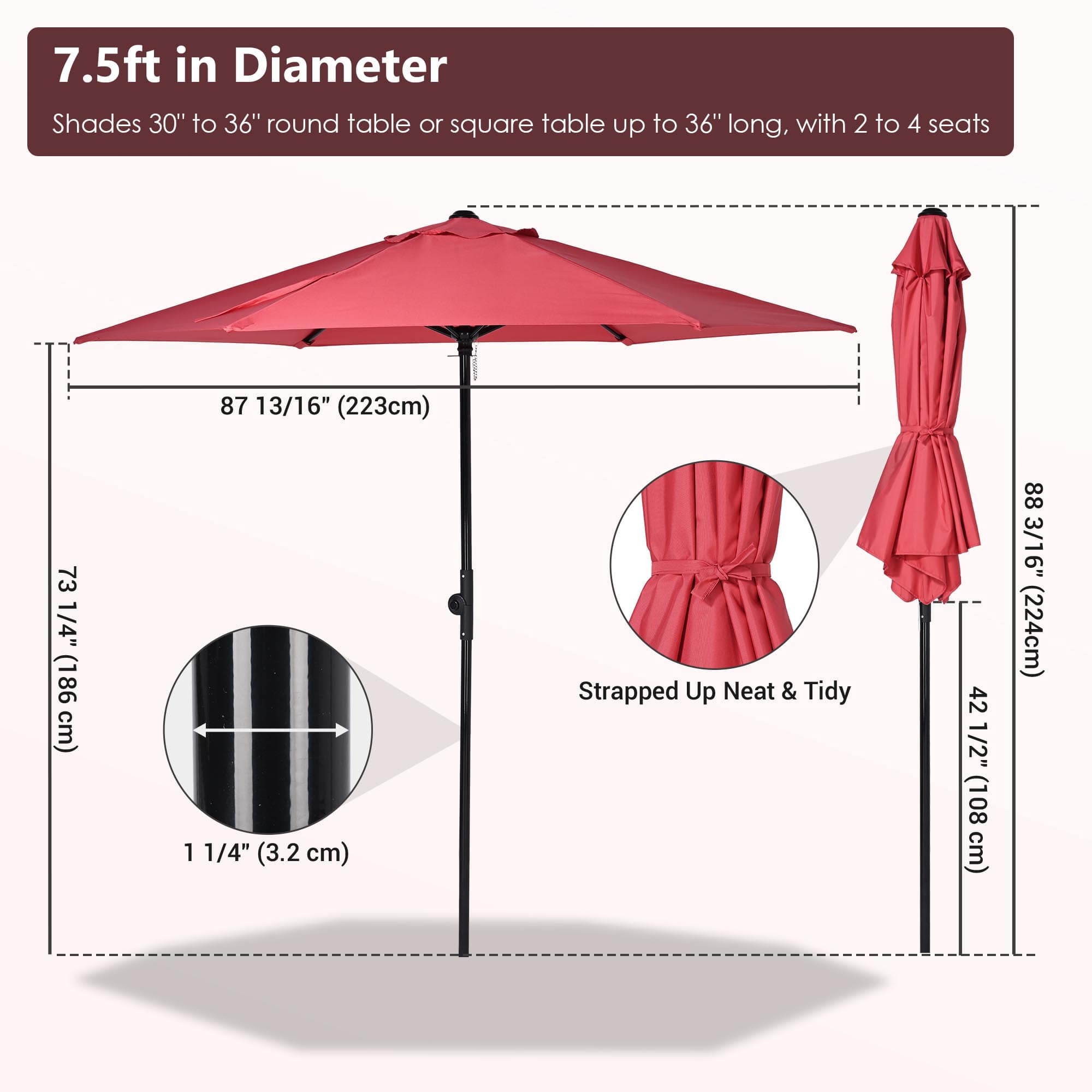 Yescom 07UMB001-7FT-02-LO Umbrellas-2 - View #7