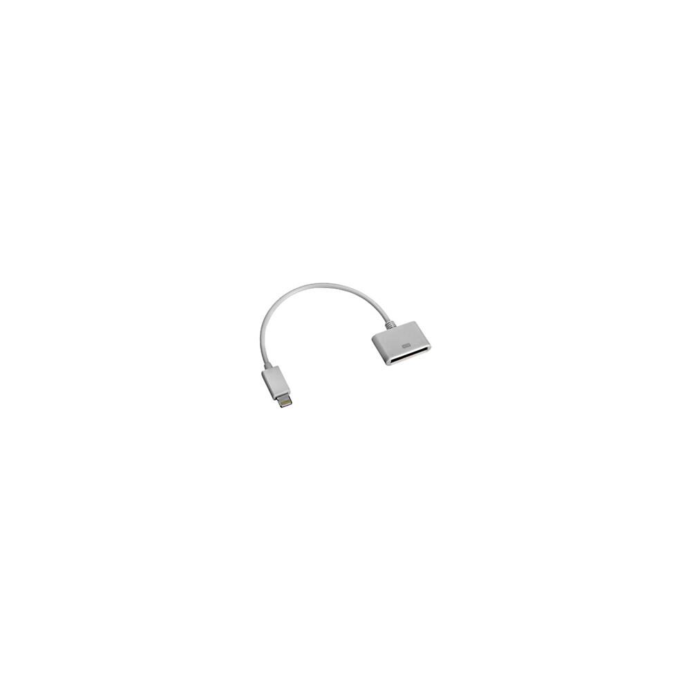 4XEM ISTR34404 4Xem 4X830PINACBL 8 in. Lightning 8Pin Male to 30Pin Female Adapter for Iphone and Ipad- White