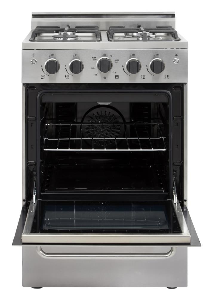 Prestige 23.5 4 element 2.3 cu. ft. Freestanding Electric Glass Top Range  with Convection Oven