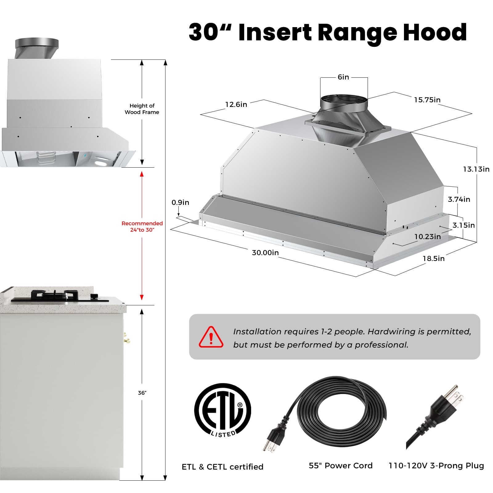 DIVAN DLB02-30-GC Undercabinet-Range-Hoods - View #4