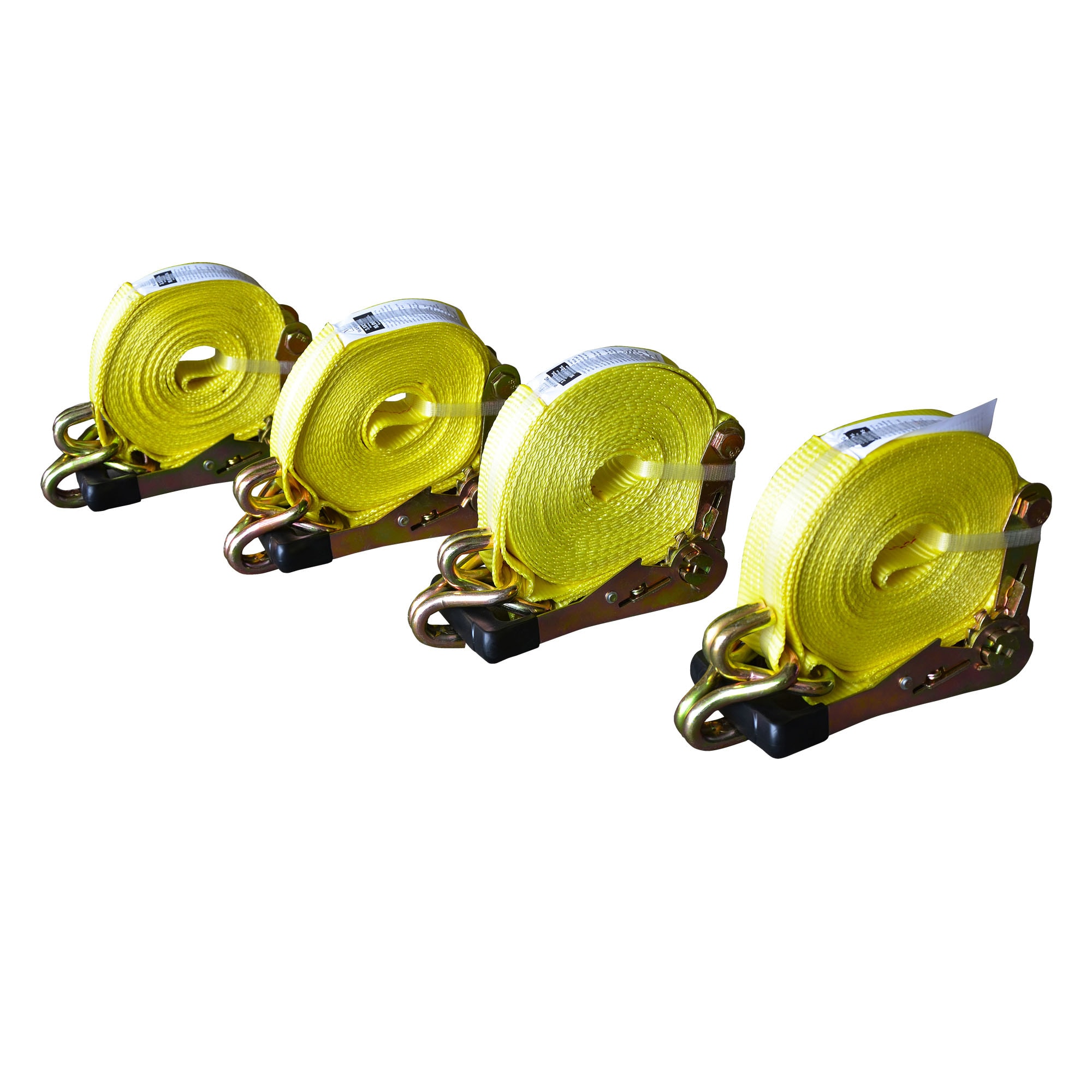 BRIDGELAND 91053 2-in x 27-ft Tie Down with J-hook 10000-lb Break Strength (4-Pack)