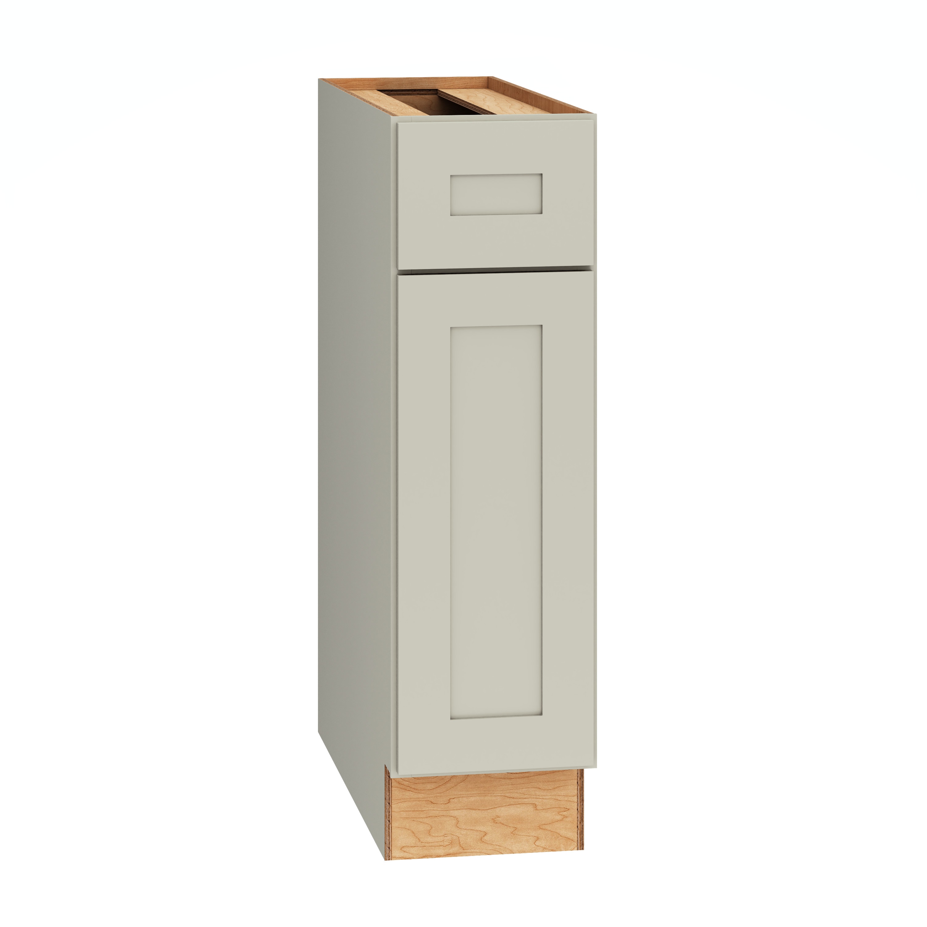 Diamond Express 61D-B9R Jamestown 9-in W x 34.5-in H x 24-in D Icy Avalanche Base Fully assembled Plywood Cabinet (Recessed Panel Shaker)