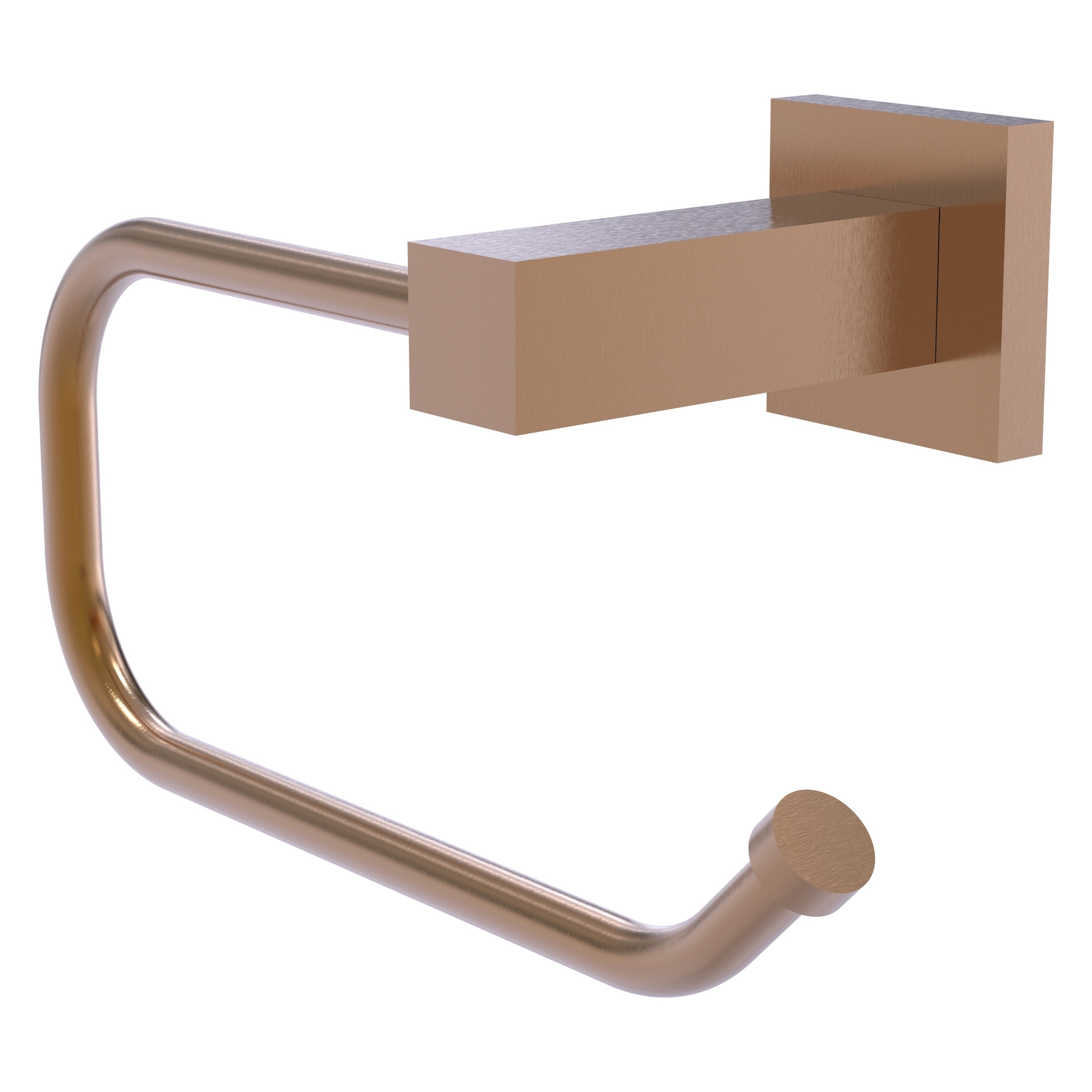 Allied Brass MT-24E-BBR Montero Brushed Bronze Wall mount Single post Toilet Paper Holder 1 -Rolls with Storage