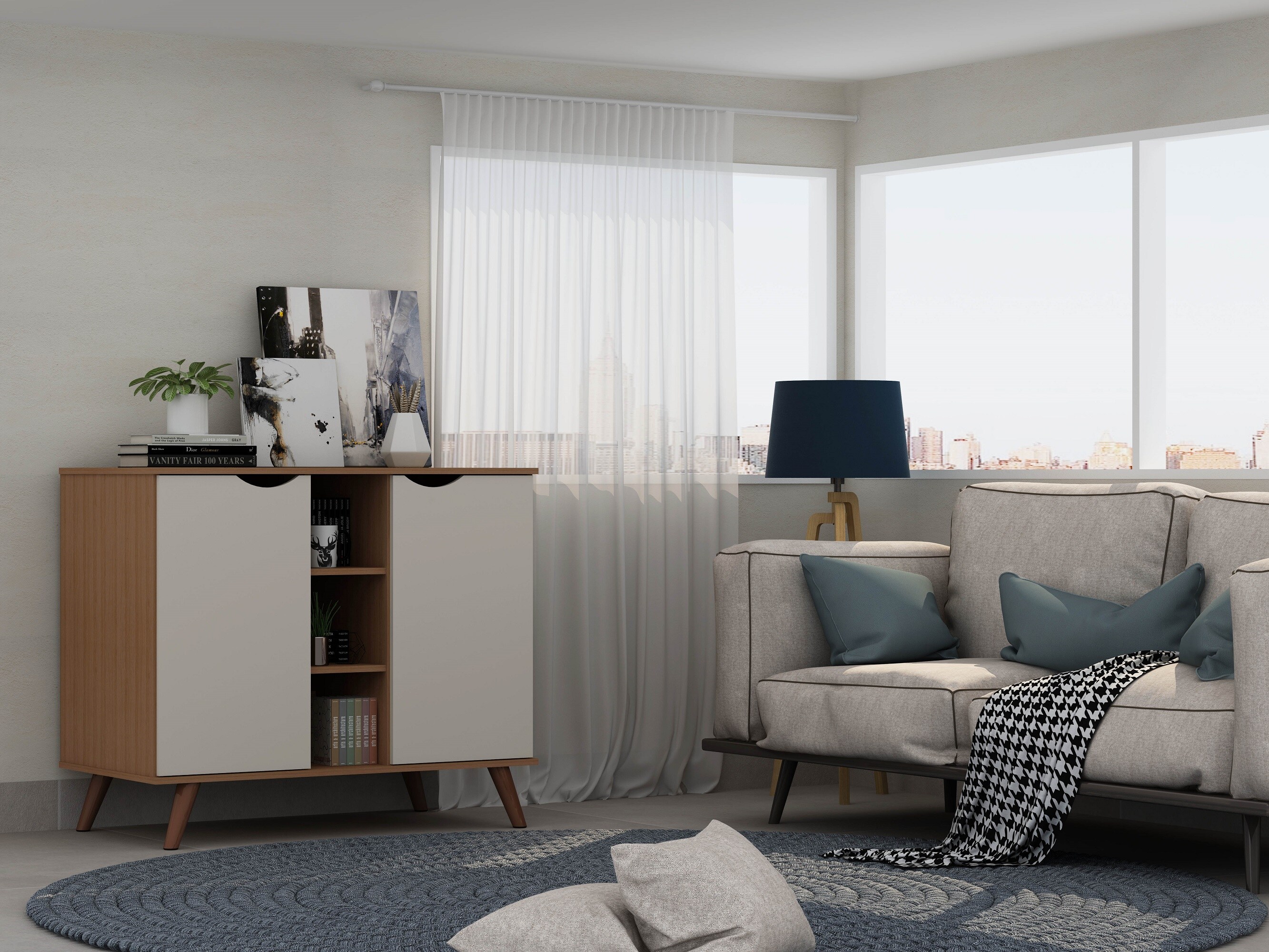 Manhattan Comfort 16PMC11 Dining-Kitchen-Storarge - View #2