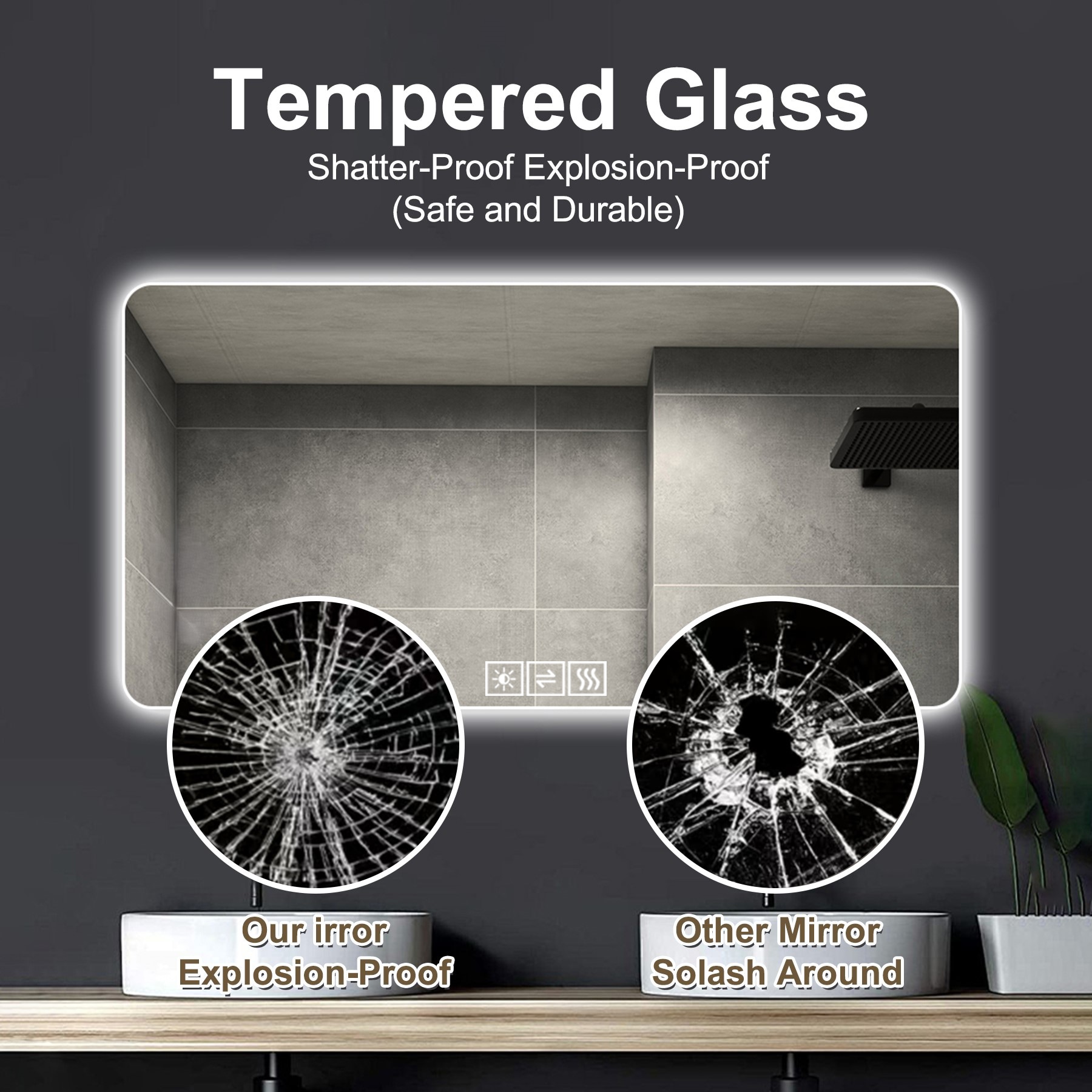 CKKLL ZSP243337 Framed-Bath-Mirrors - View #6