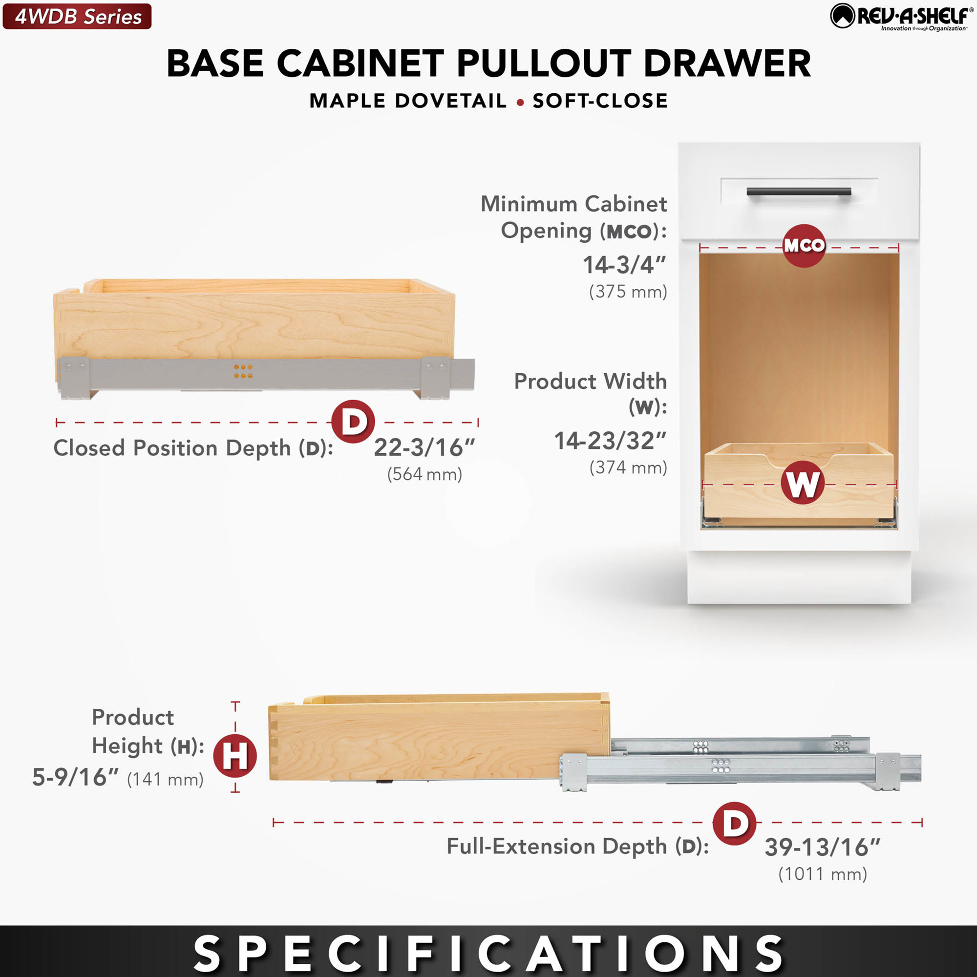 Rev-A-Shelf 410630 Pull-Out-Cabinet-Baskets - View #3
