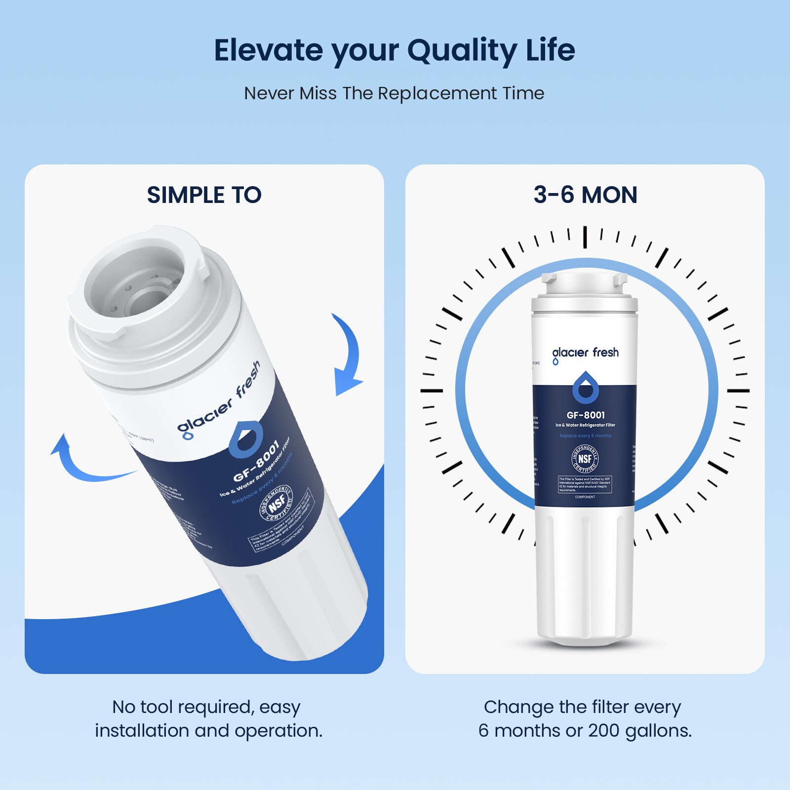 Glacier Fresh GF-8001 Refrigerator-Water-Filters - View #4