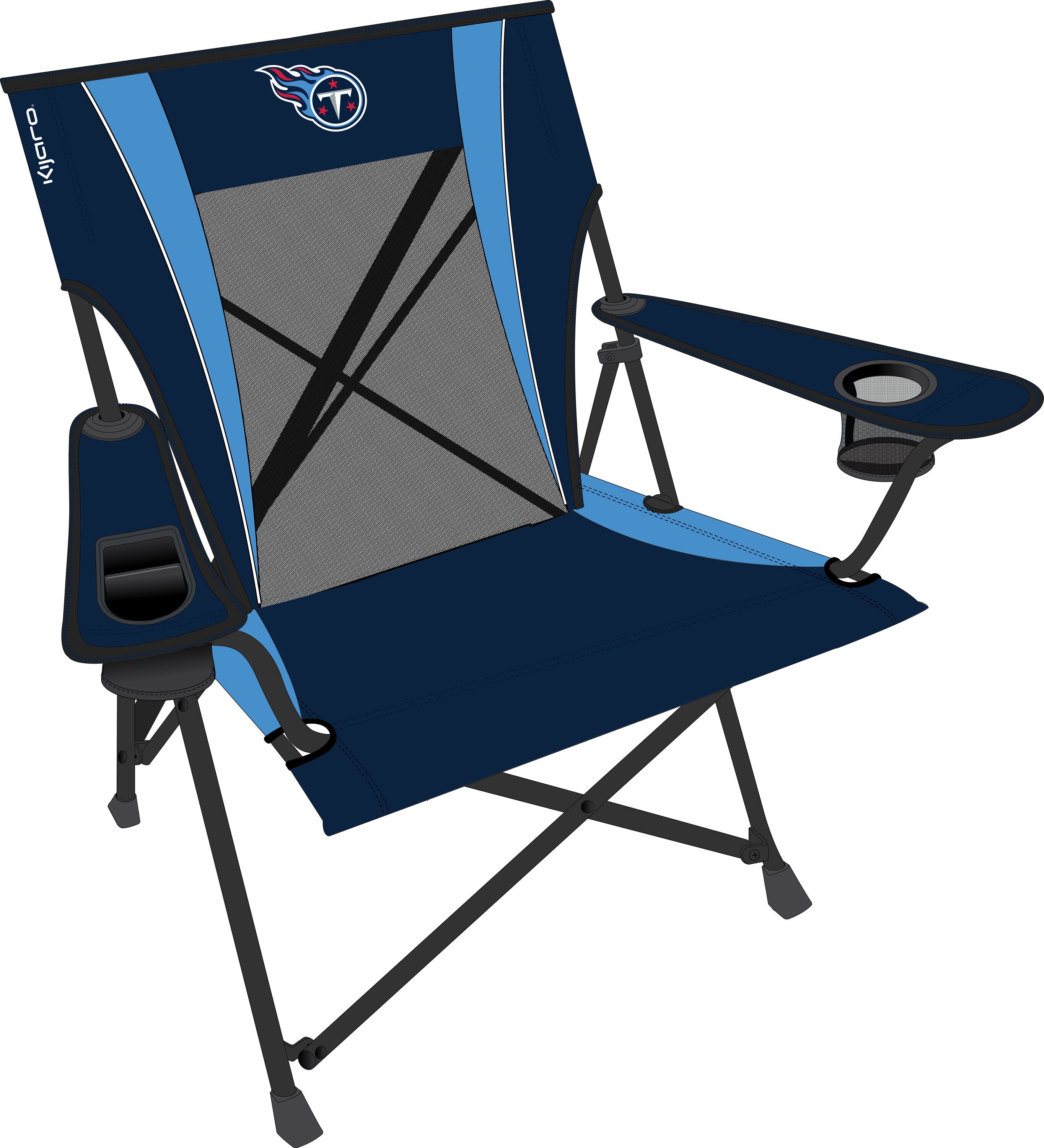 Kijaro 104381 Tennessee Titans Nylon Tennessee Titans Folding Tailgate chair Carrying Strap/Handle Included