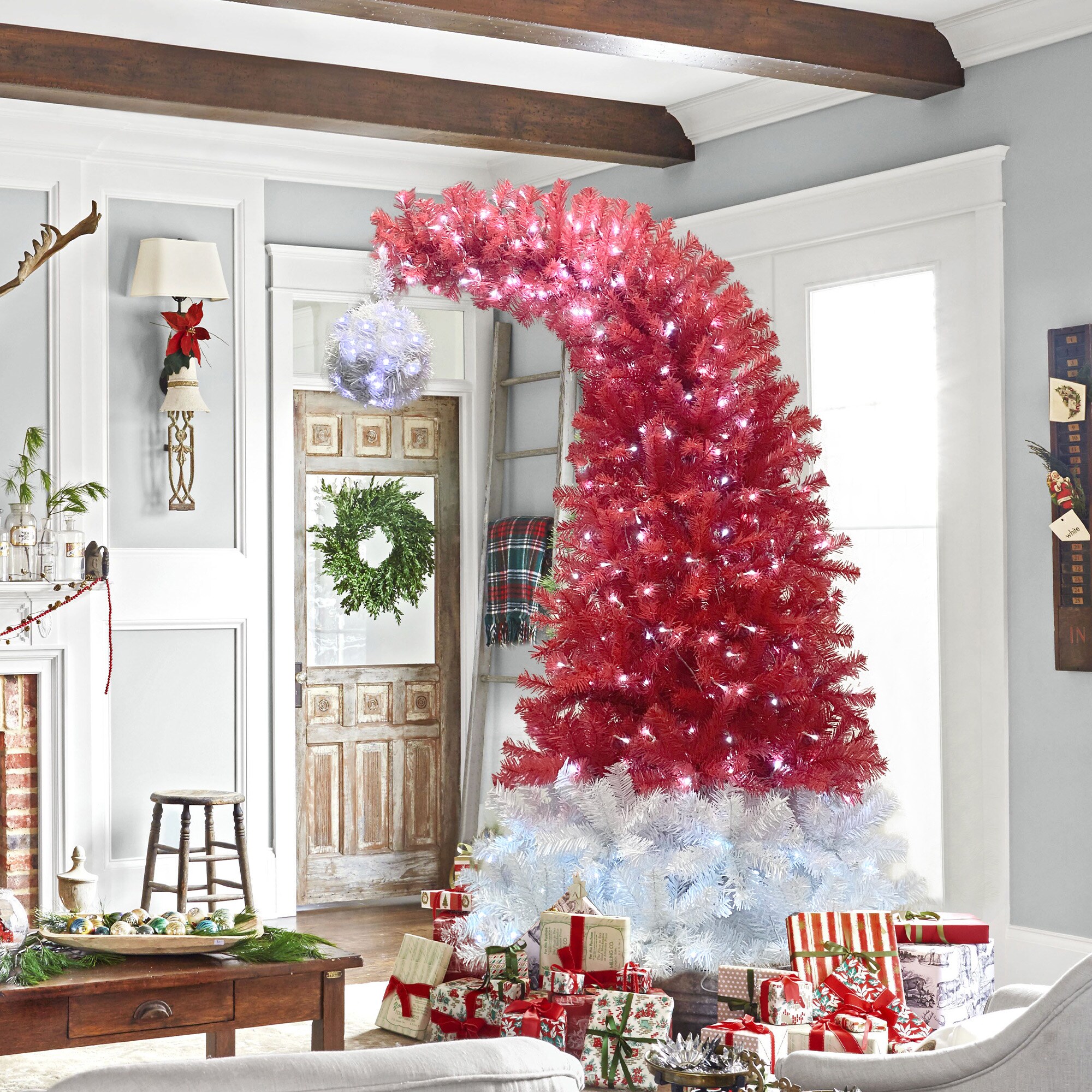 WELLFOR CR-K-M0545WH Artificial-Christmas-Trees - View #2