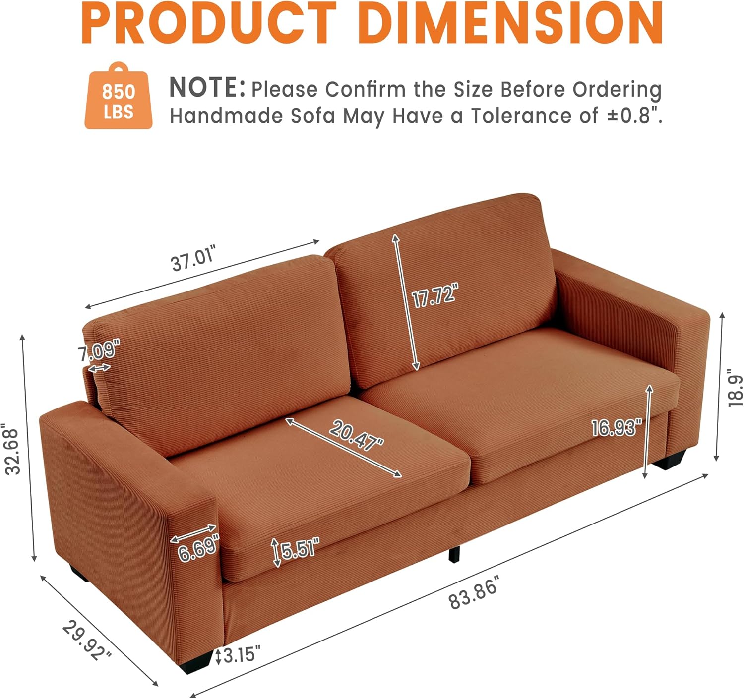 Der Rose PHK_338FYA86 Sofas-Loveseats - View #2