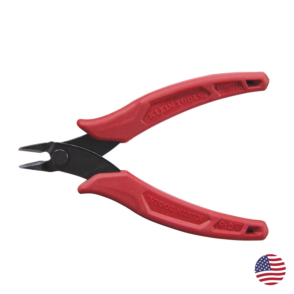 Klein Tools Diagonal Cutting Pliers, Flush Cutter, Lightweight, 5-Inch #D2755G