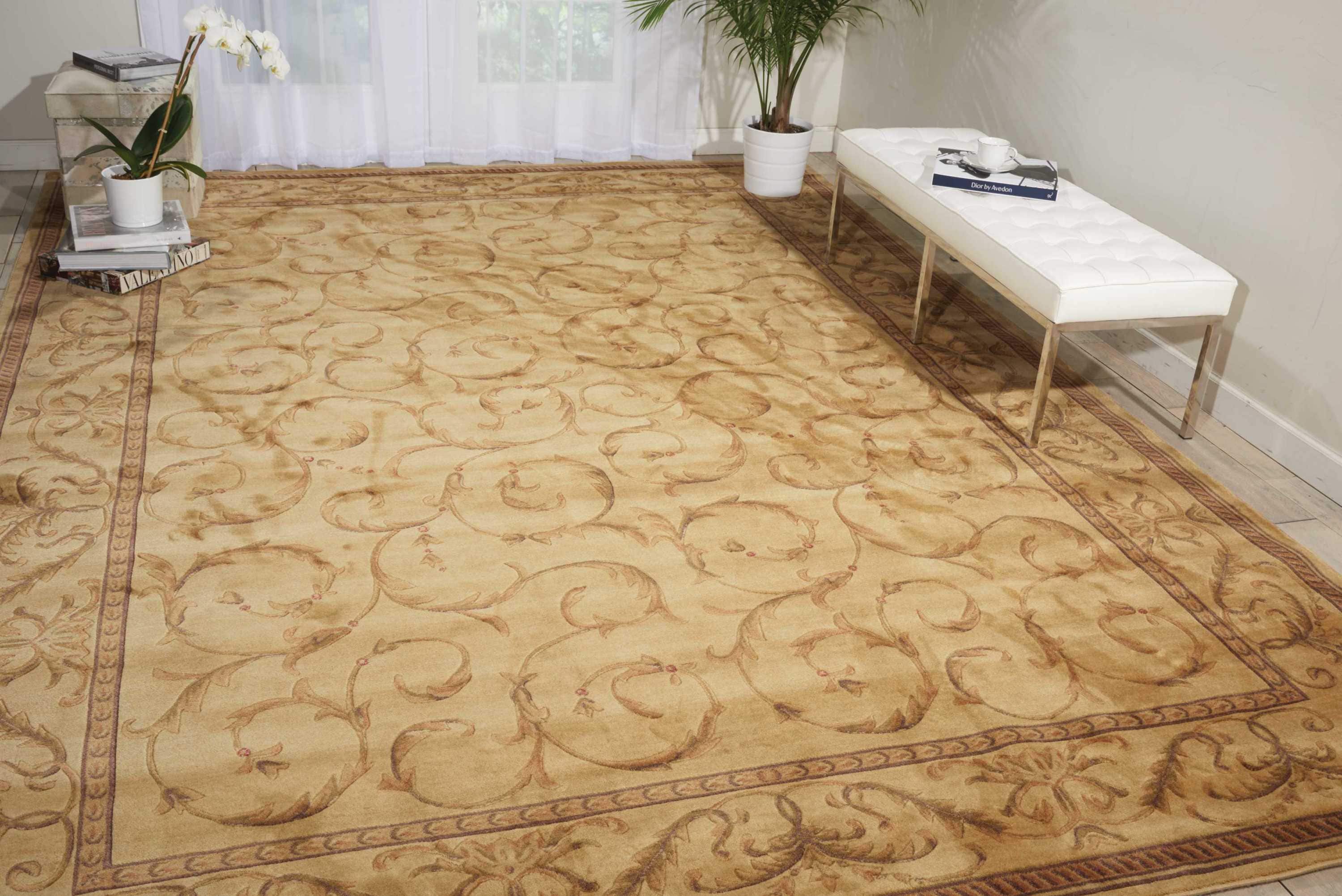 Nourison 23332 Somerset 9 x 13 (ft) Synthetic Ivory Rectangular Indoor Abstract Area rug
