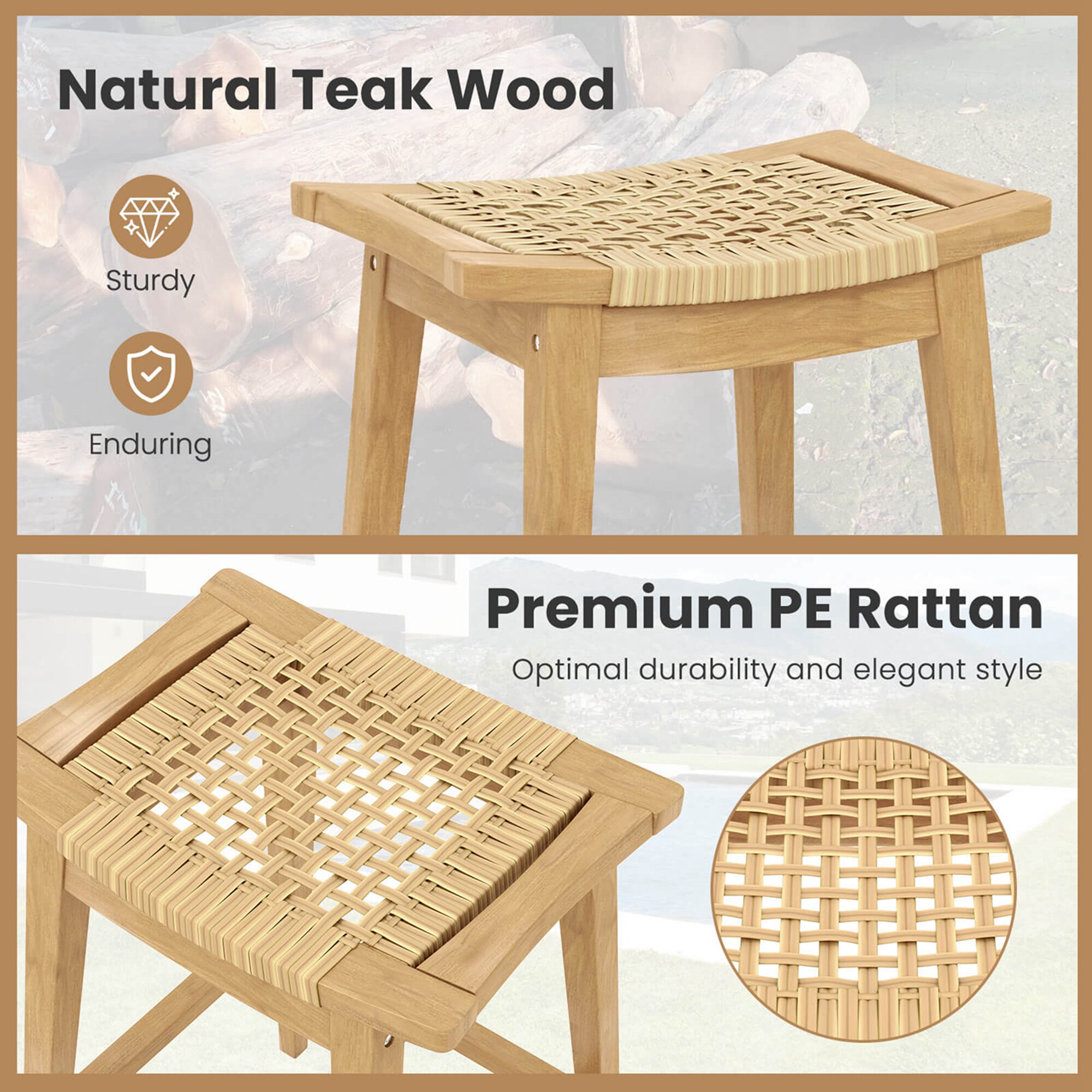 Costway HCST03773 stools - View #3