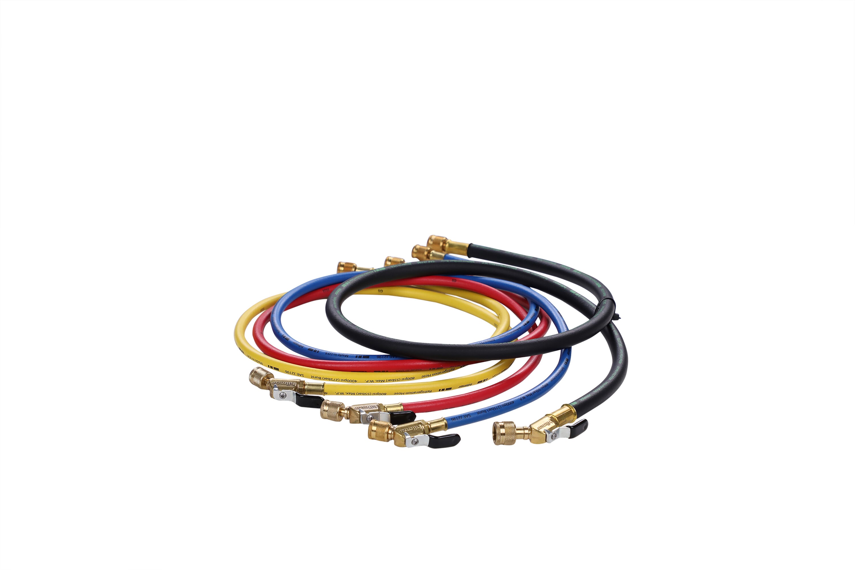 hilmor - Set of 4 Ball Valve End 60in Hoses