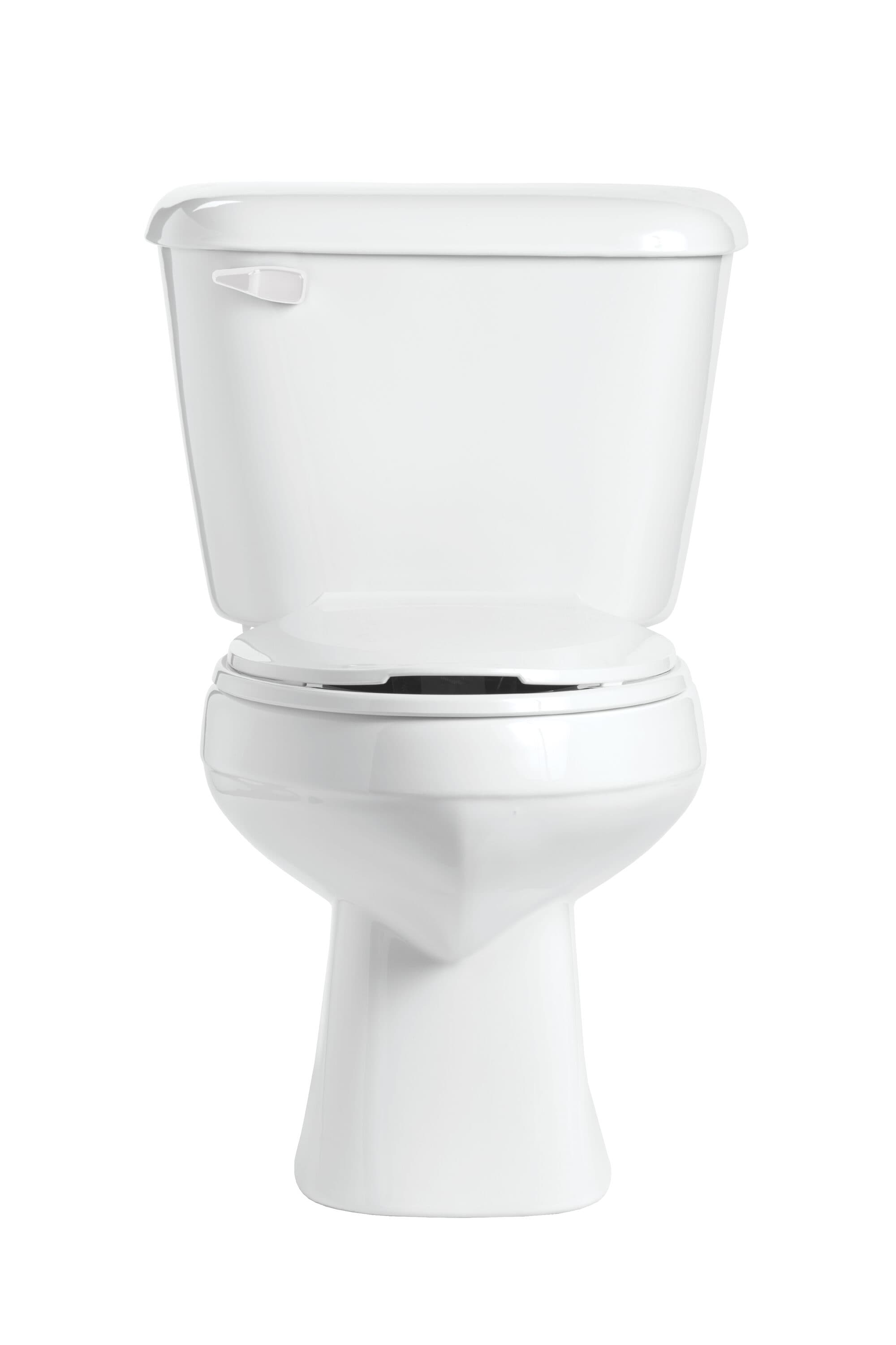 Convenient Height Extra Tall Toilets Pearl White Dual Flush