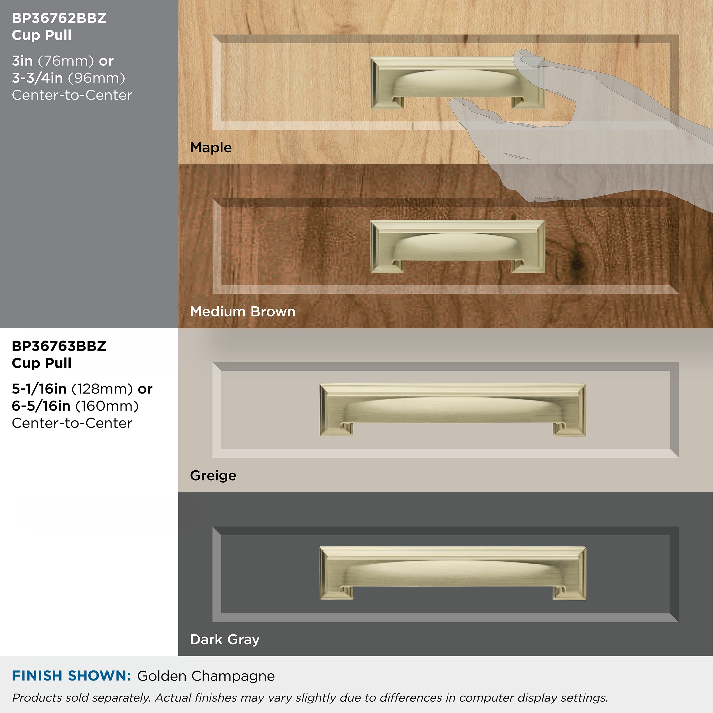 Amerock BP36762BBZ Cabinet-Pulls - View #7