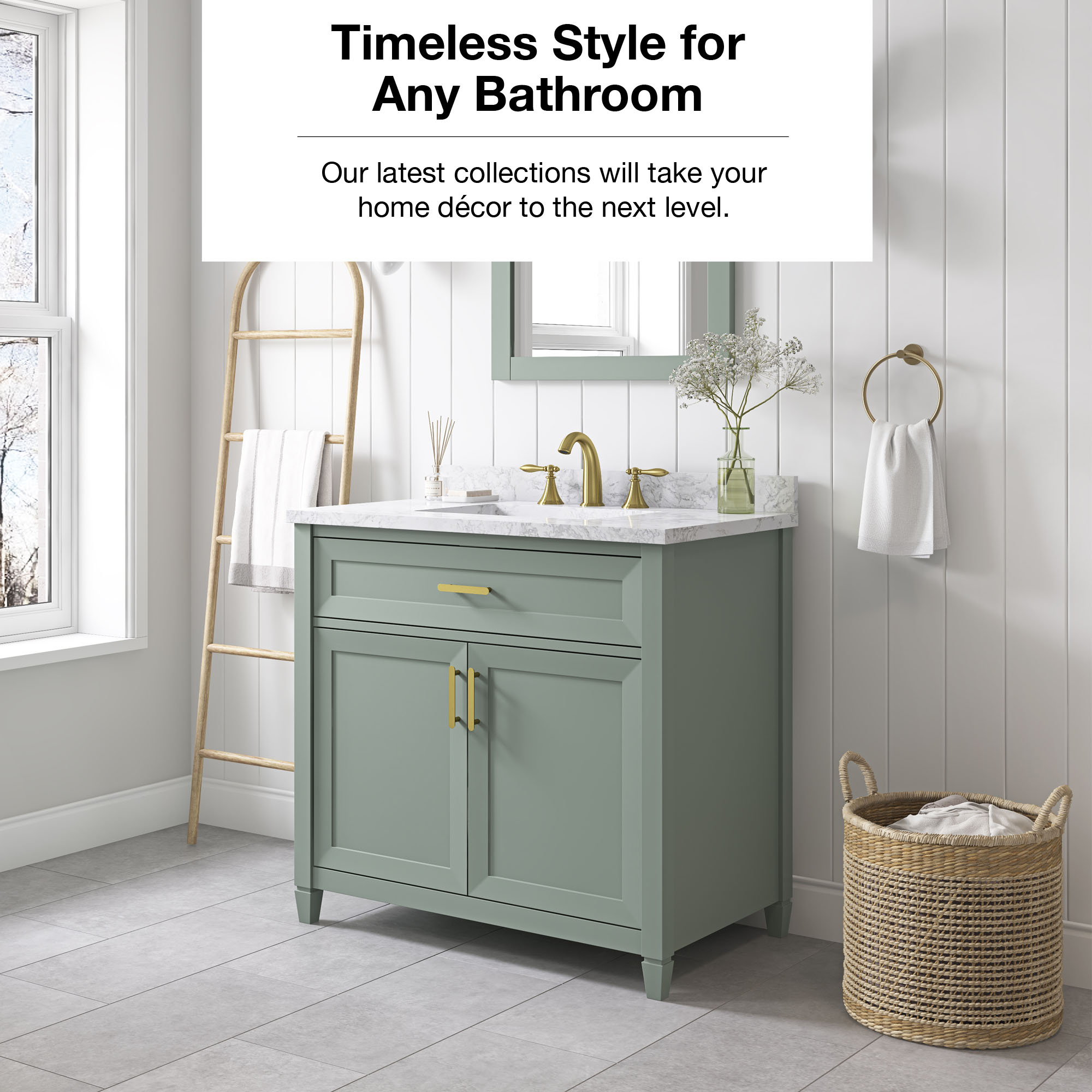 allen + roth LANCASHIRE 36SG Bath-Vanity-Combo - View #3