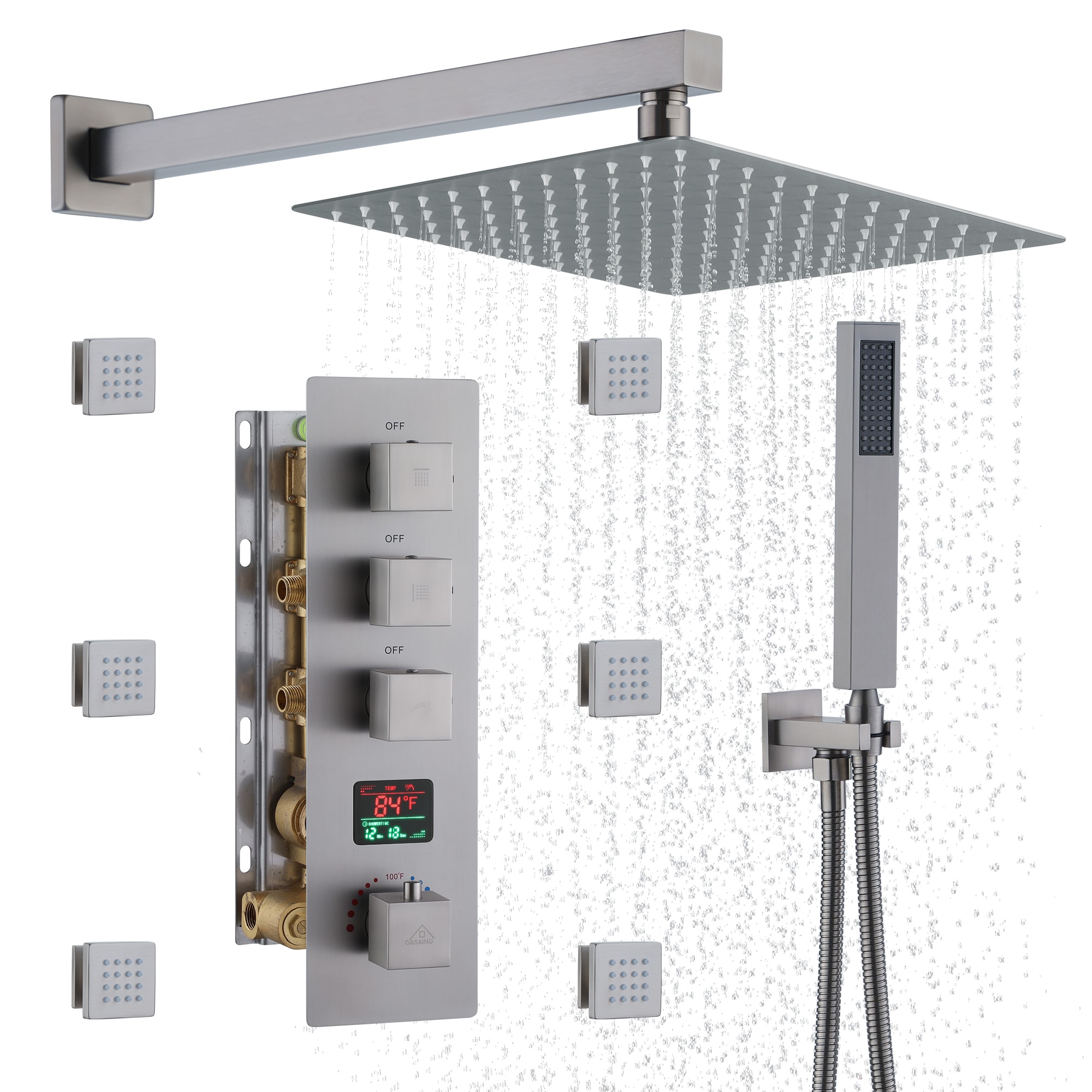 CASAINC KCHS0017-12BN Showerhead-Bar-Panels - View #5