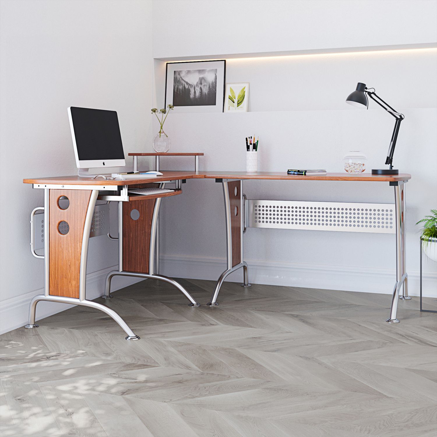 JASMODER RTA-3806-M615 57.00-Inches Multiple colors/finishes Modern/Contemporary Writing desk