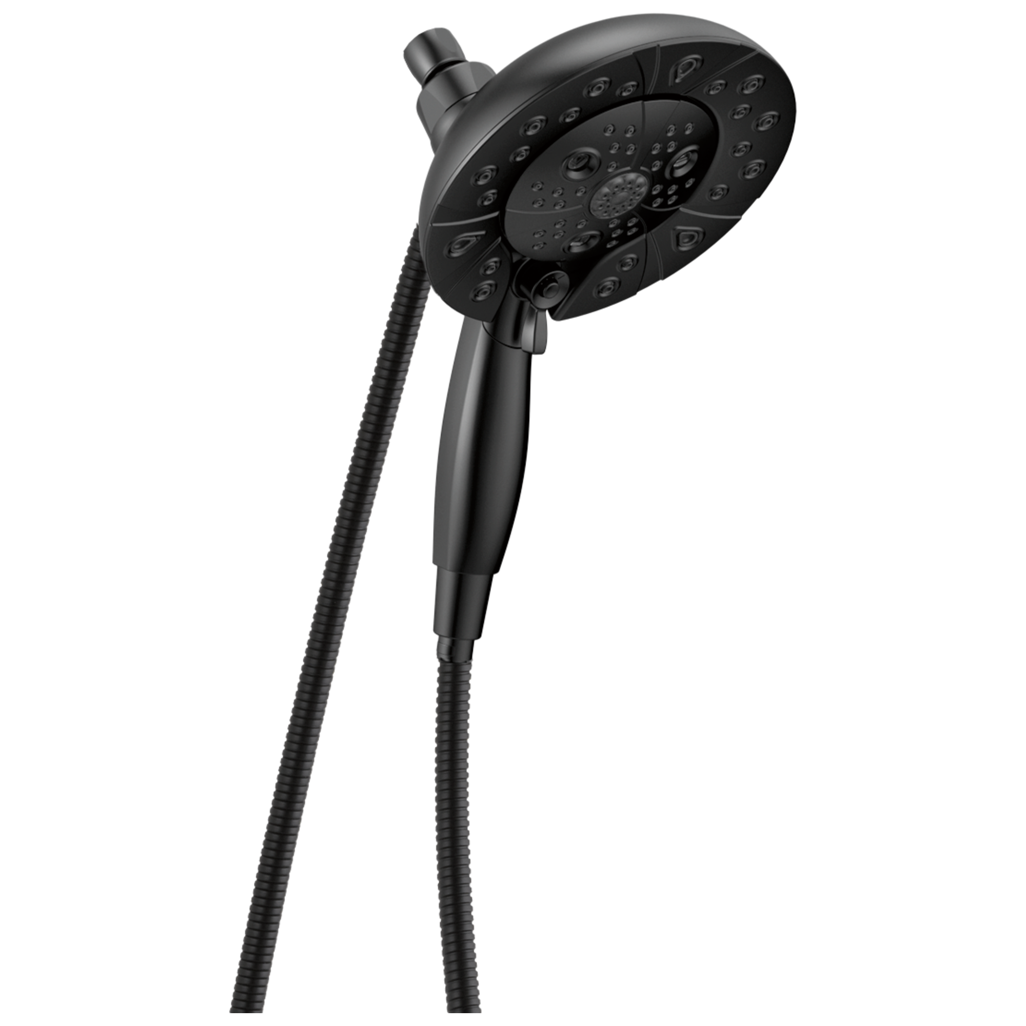 Delta 58480-BL-PK Universal Showering Components 5 -Spray Matte Black 6.88-in Round Dual/Combo Shower Head 1.75 GPM