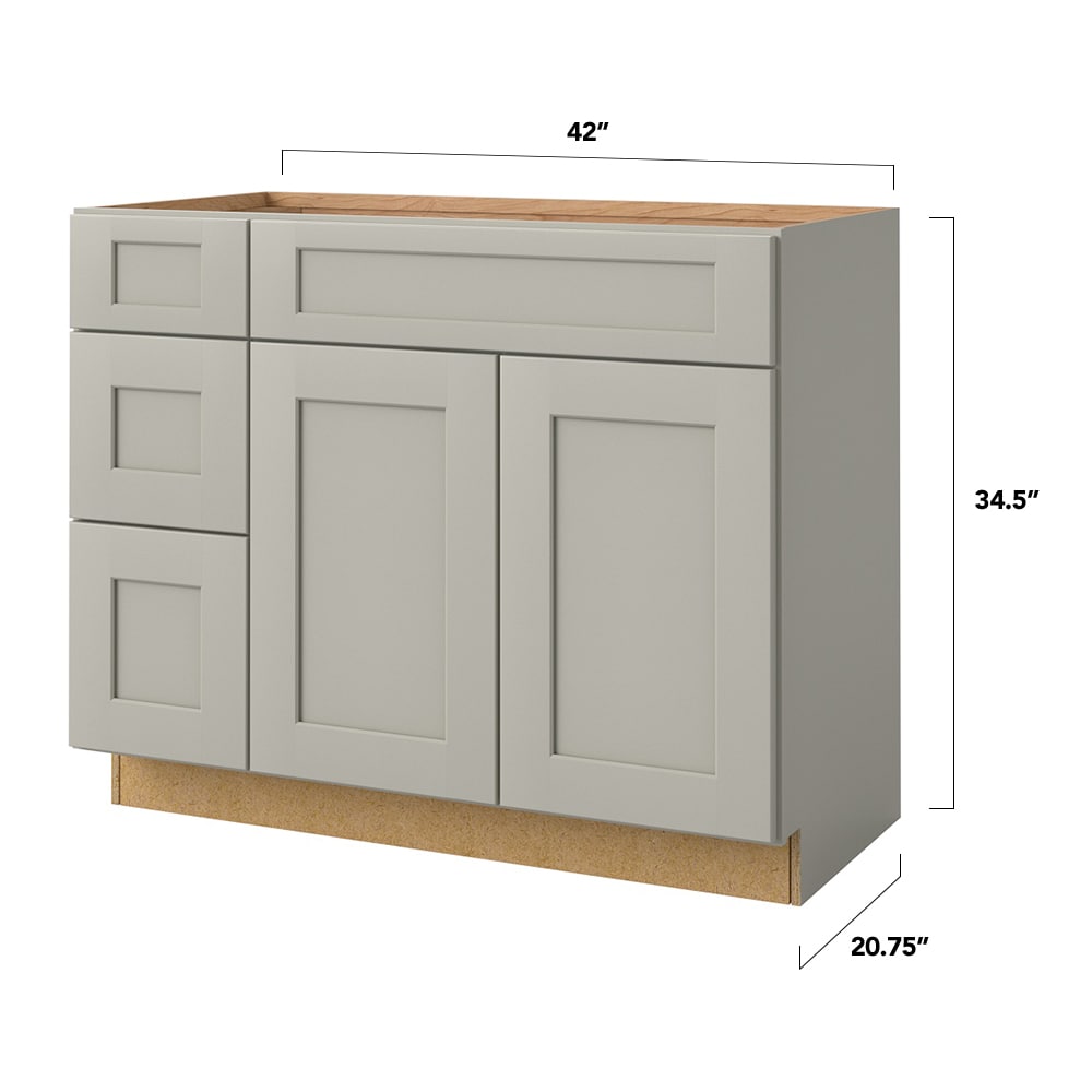 Contractor Express Cabinets Vessel Blue Shaker Stock Assembled Plywood Wall Corner Kitchen Cabinet Soft Close L (27 in. x 30 in. x 12 in.)