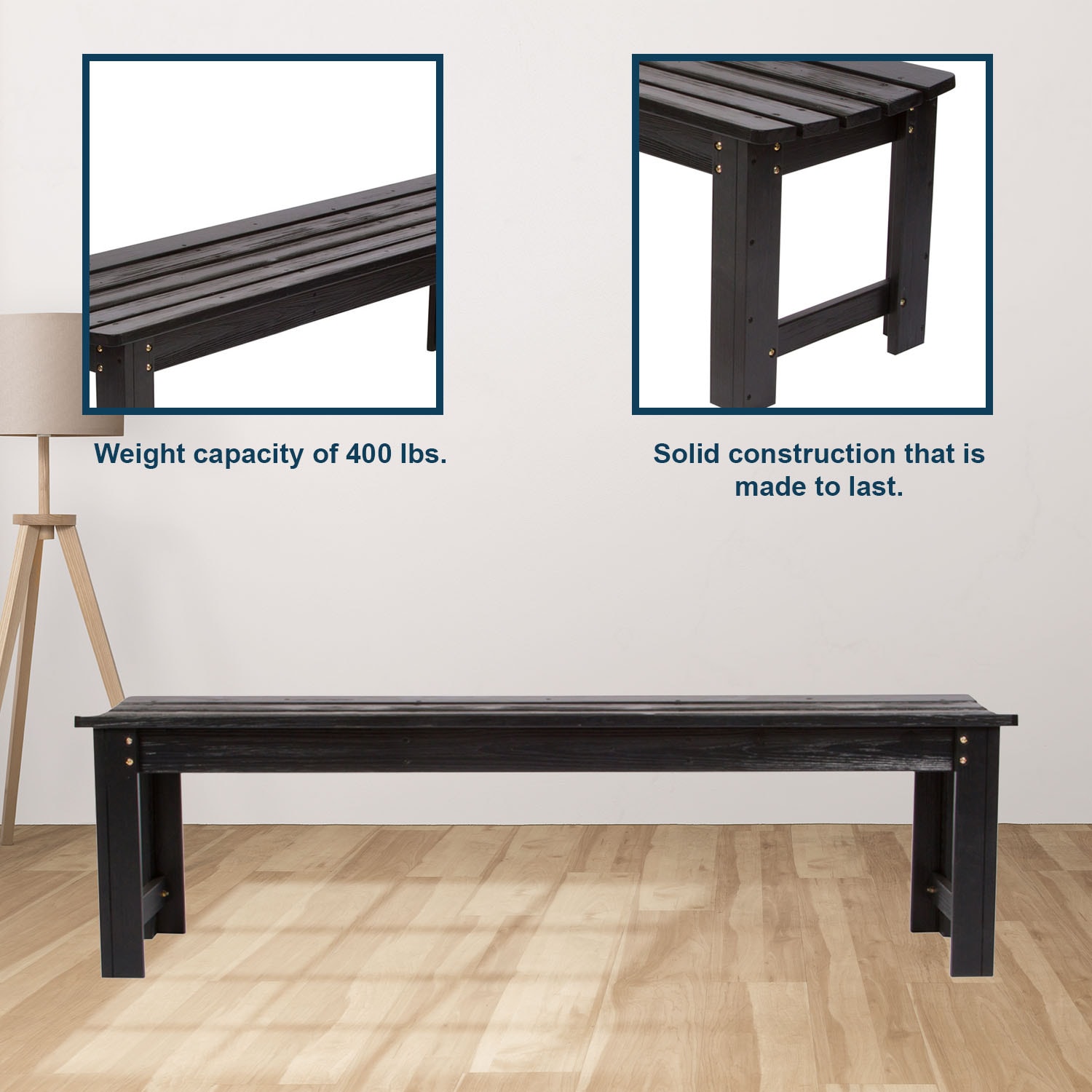 Shine Company 4205BK benches - View #8