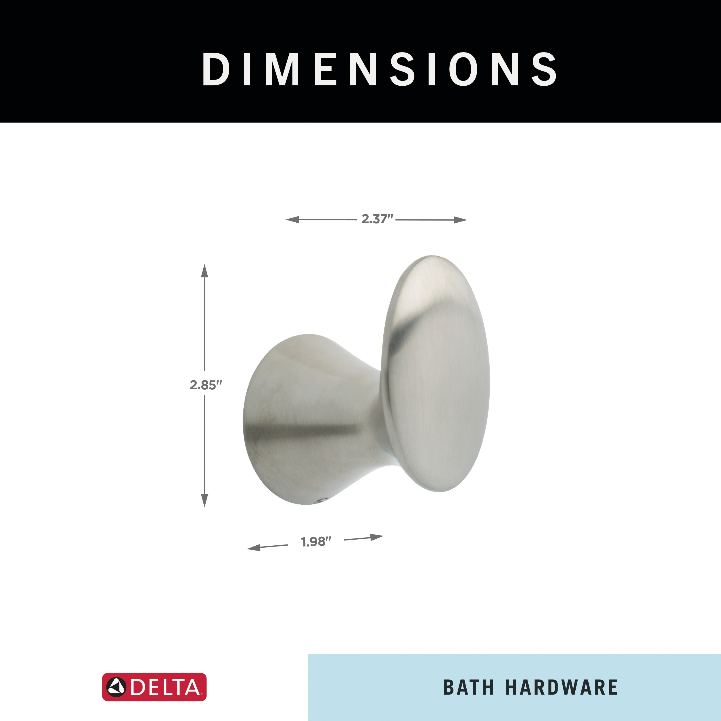 Delta 73835-SS Robe-Hooks - View #4
