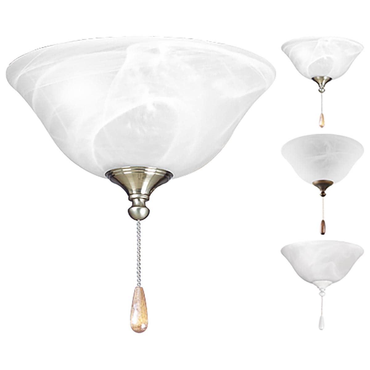 Progress Lighting P2612-01WB AirPro 12-in 2 -Light Multiple colors/finishes LED Ceiling Fan Light Kit