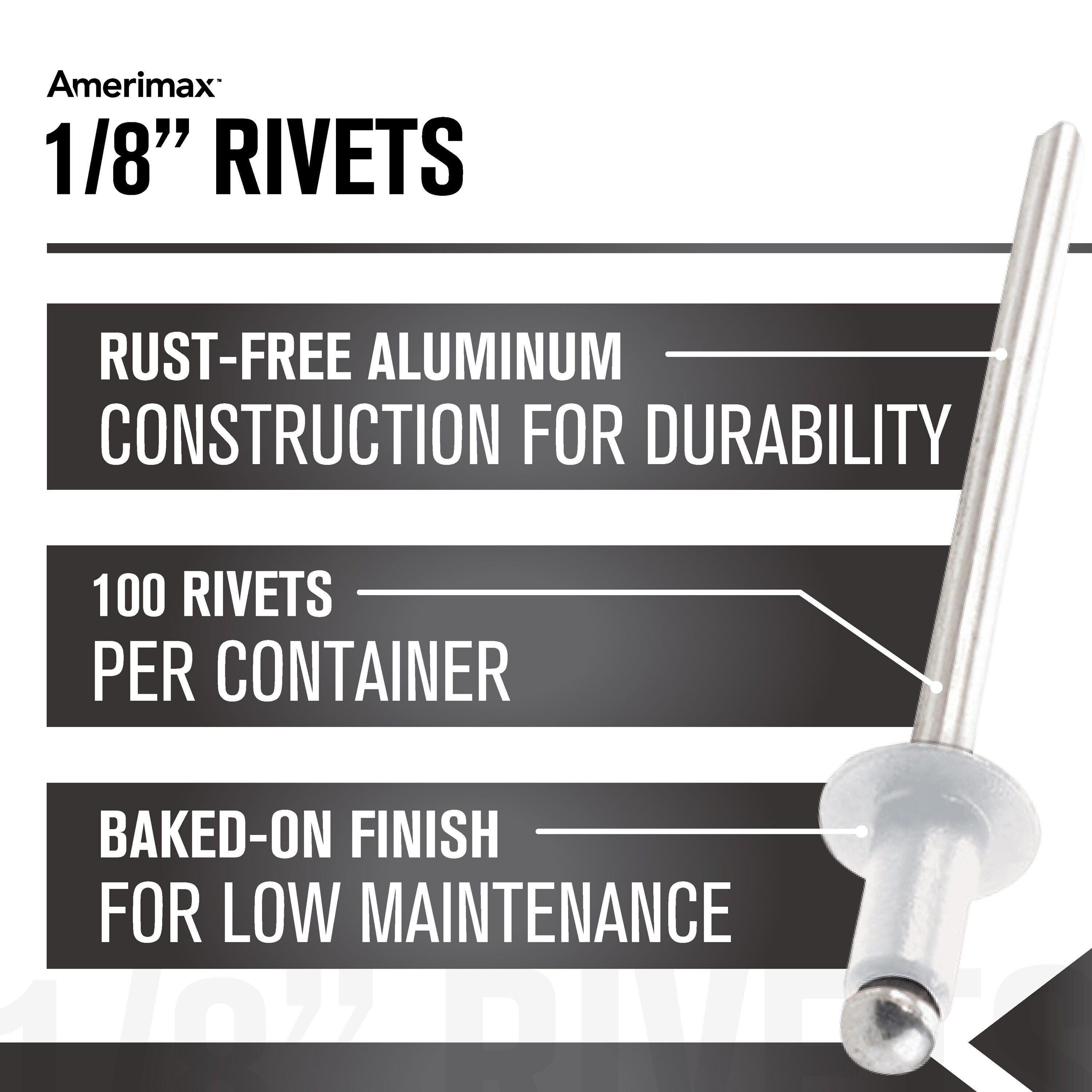 Amerimax 84025HP rivets - View #4