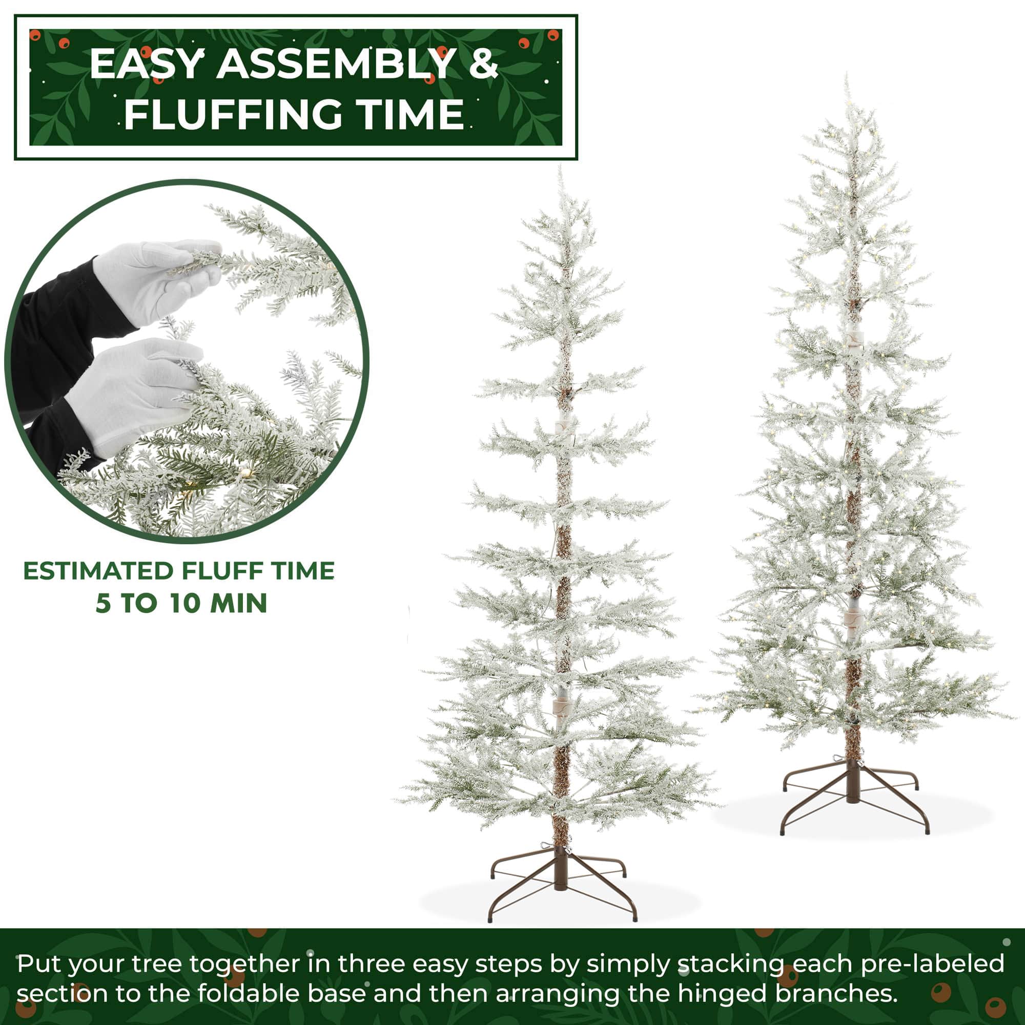 Casafield SZN-TR-577HL Artificial-Christmas-Trees - View #4