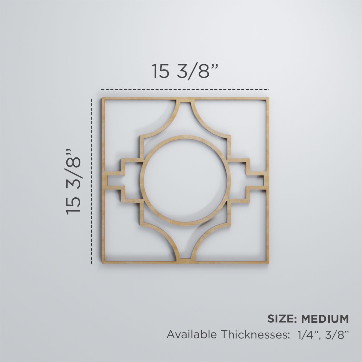 Ekena Millwork WALW16X16X0375GYPBI Wall-Panels - View #3