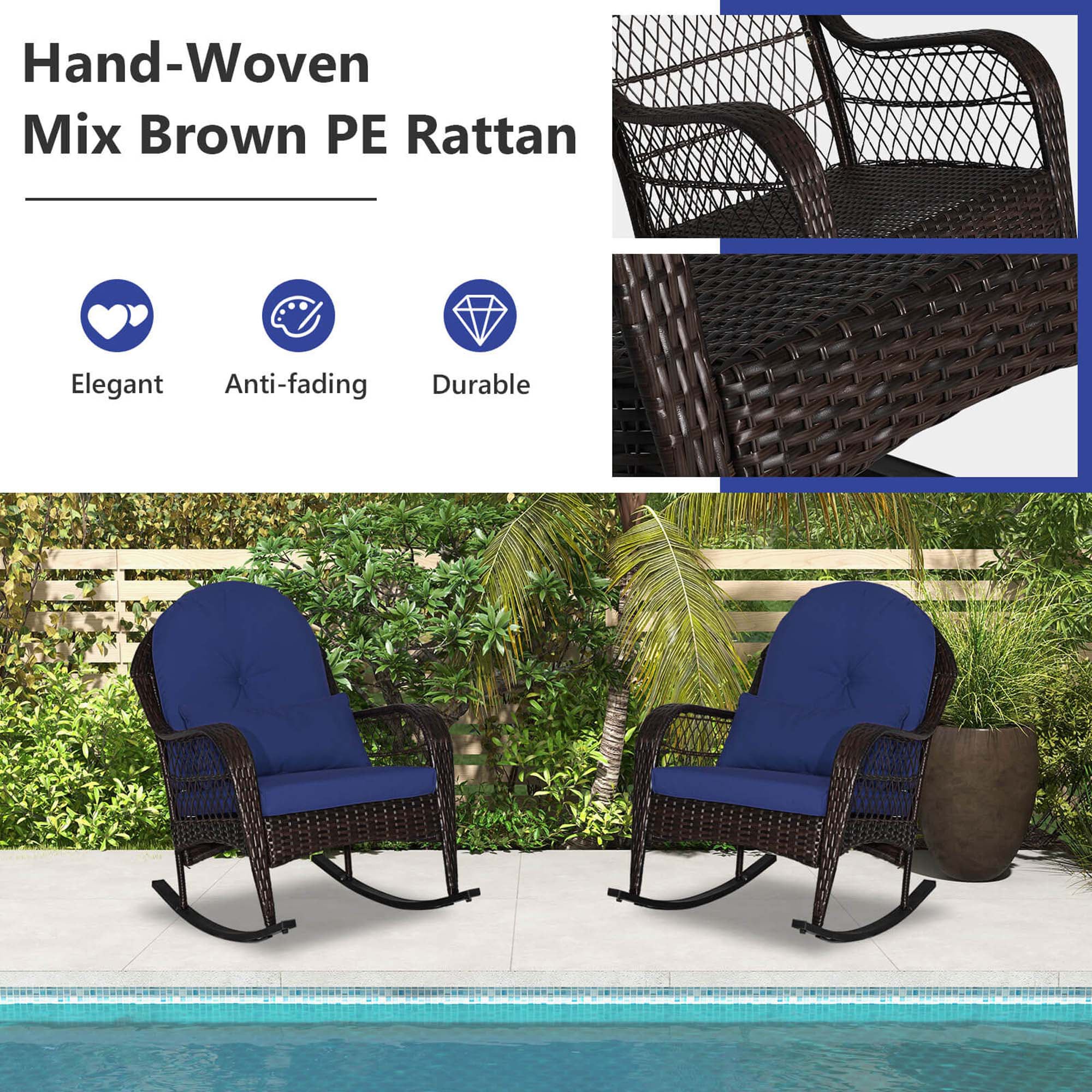 Costway HCST04882 Patio-Chairs - View #7