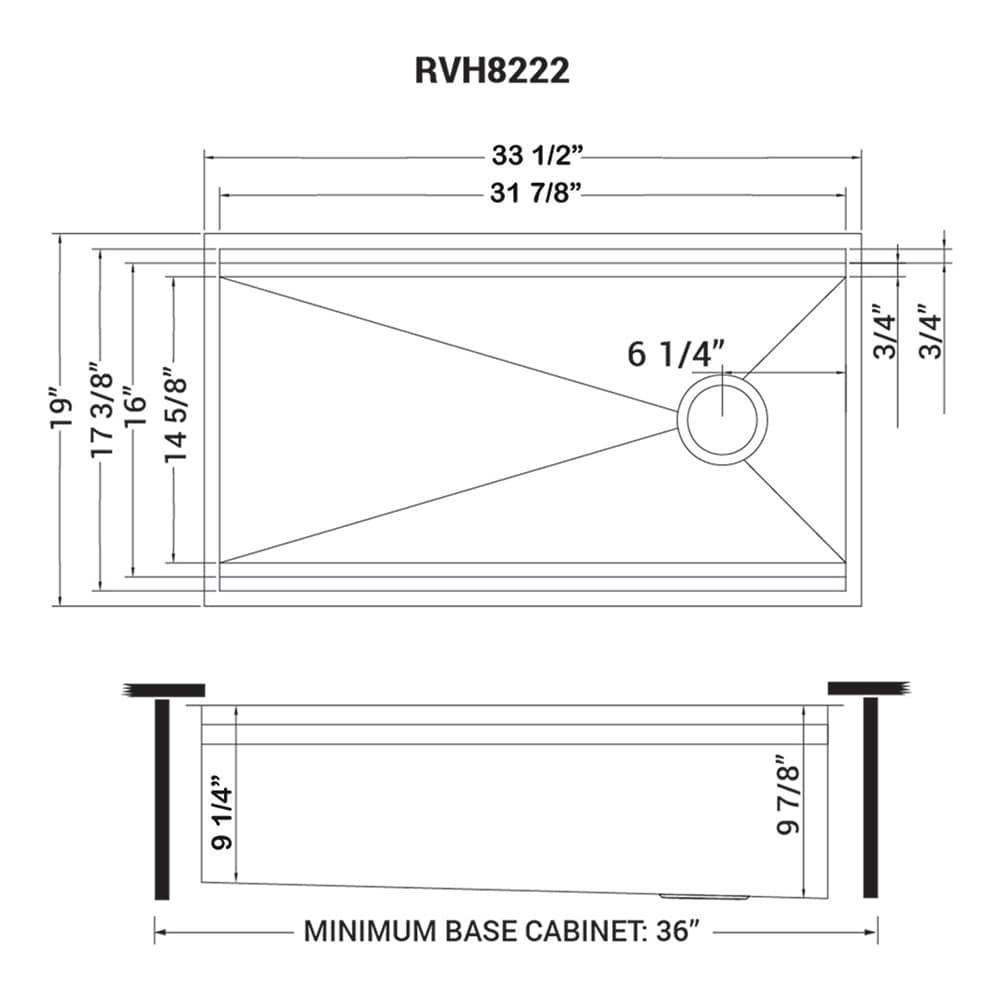 Ruvati RVH8222 Kitchen-Sinks - View #15