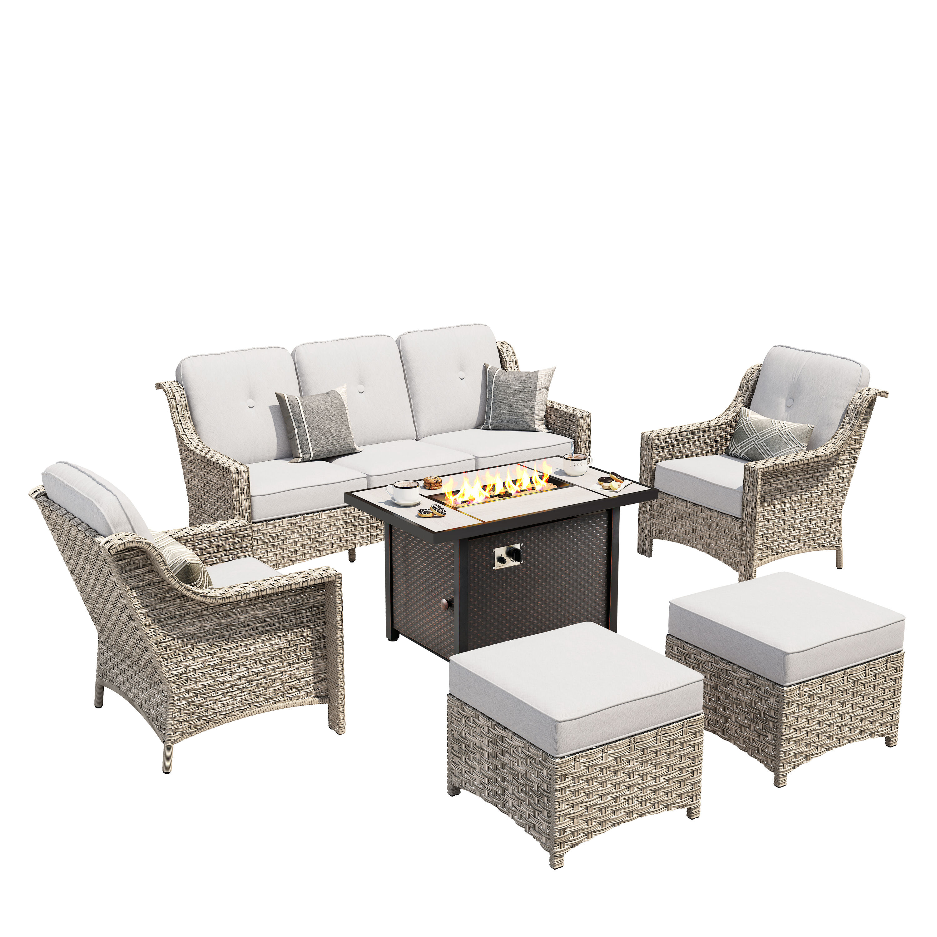 weaxty HMBCFP03-BPAD406 Patio-Conversation-Sets - View #8