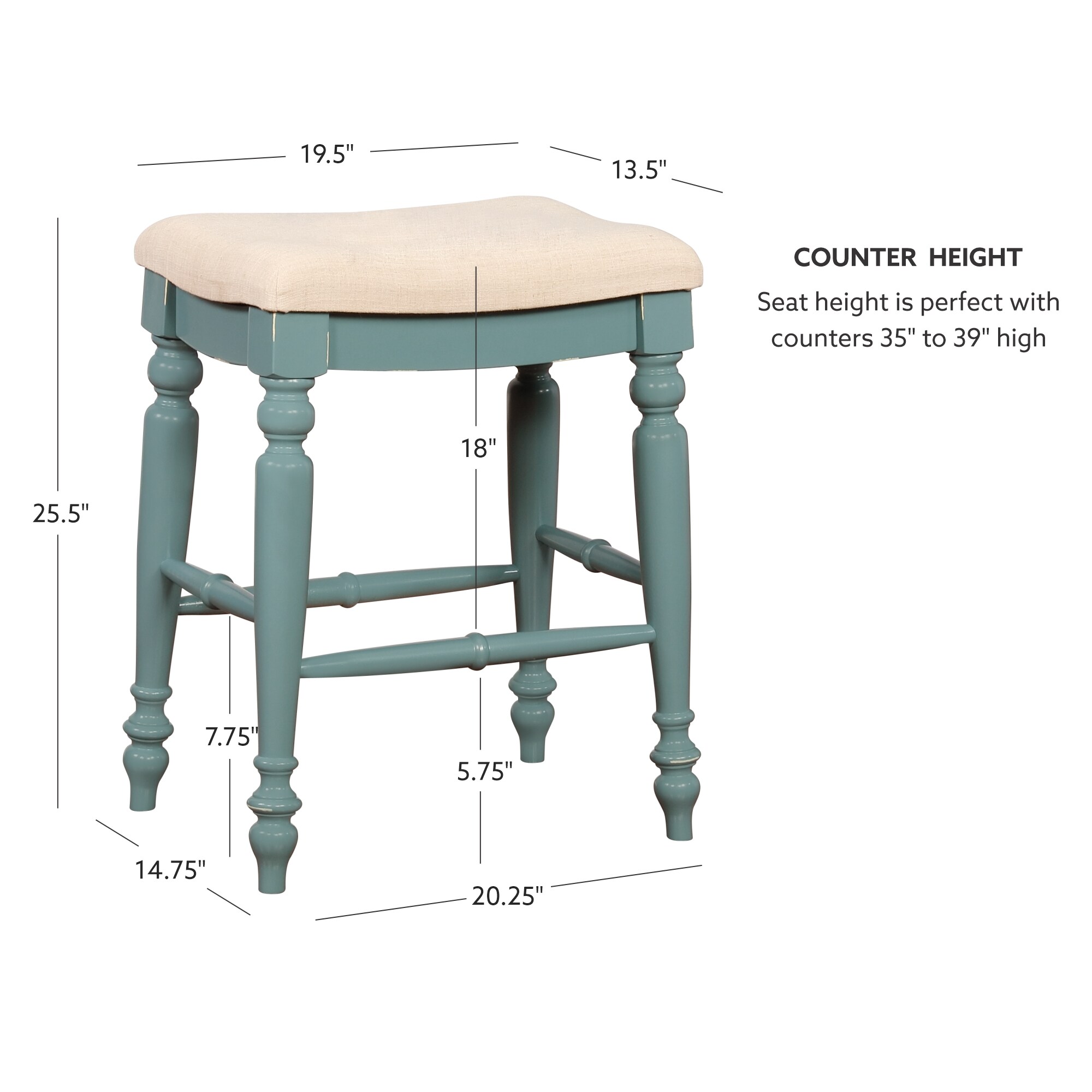 Linon CS201BLUE01U stools - View #7