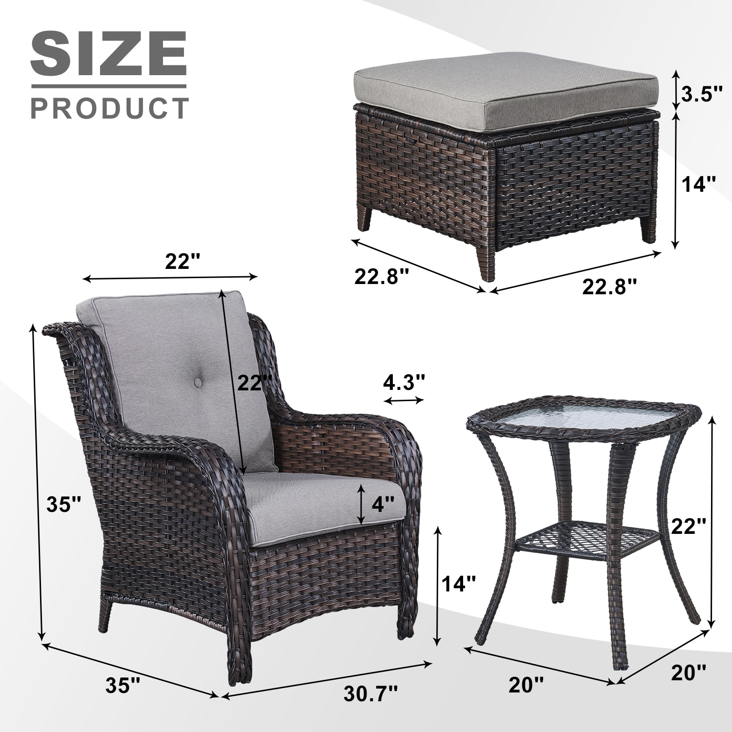Rilyson FS006025014-3 Patio-Conversation-Sets - View #4