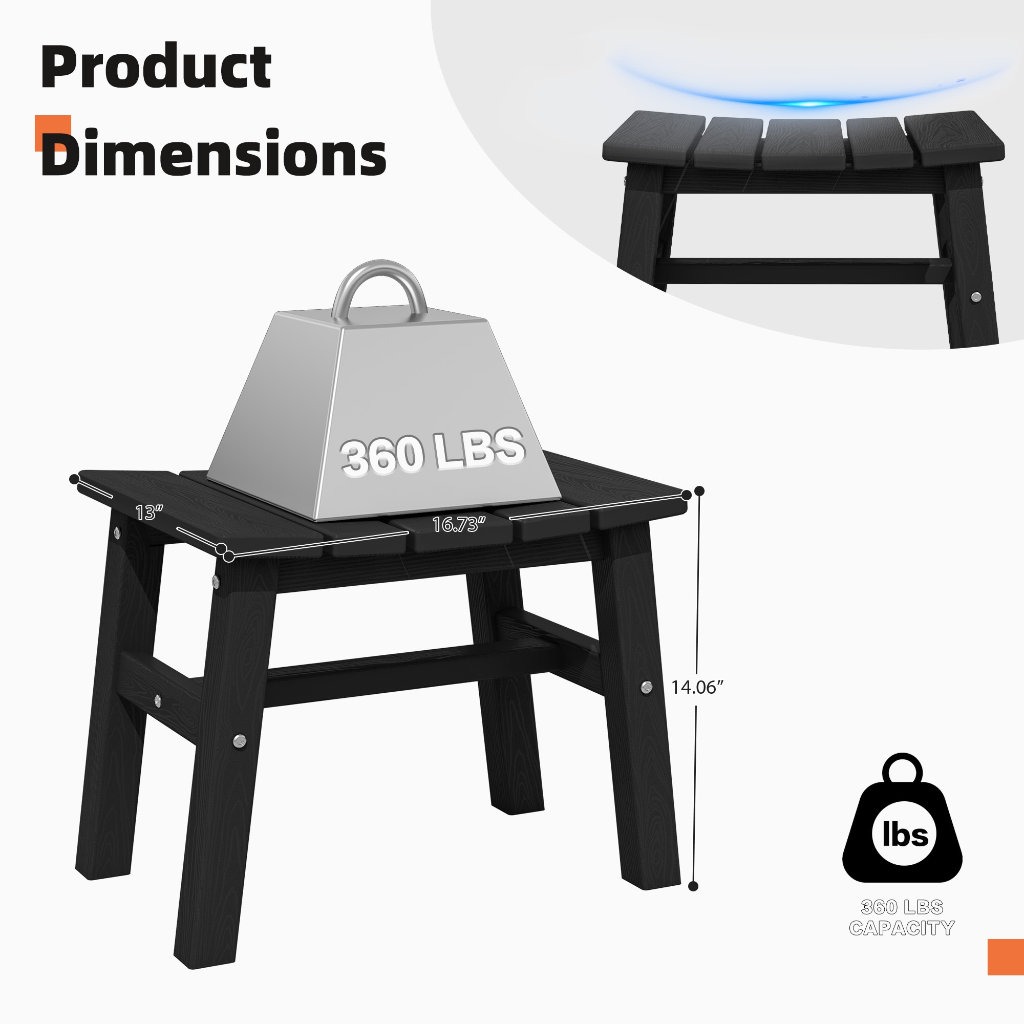 JEAREY JJGJD-BK Stools-Ottomans - View #3