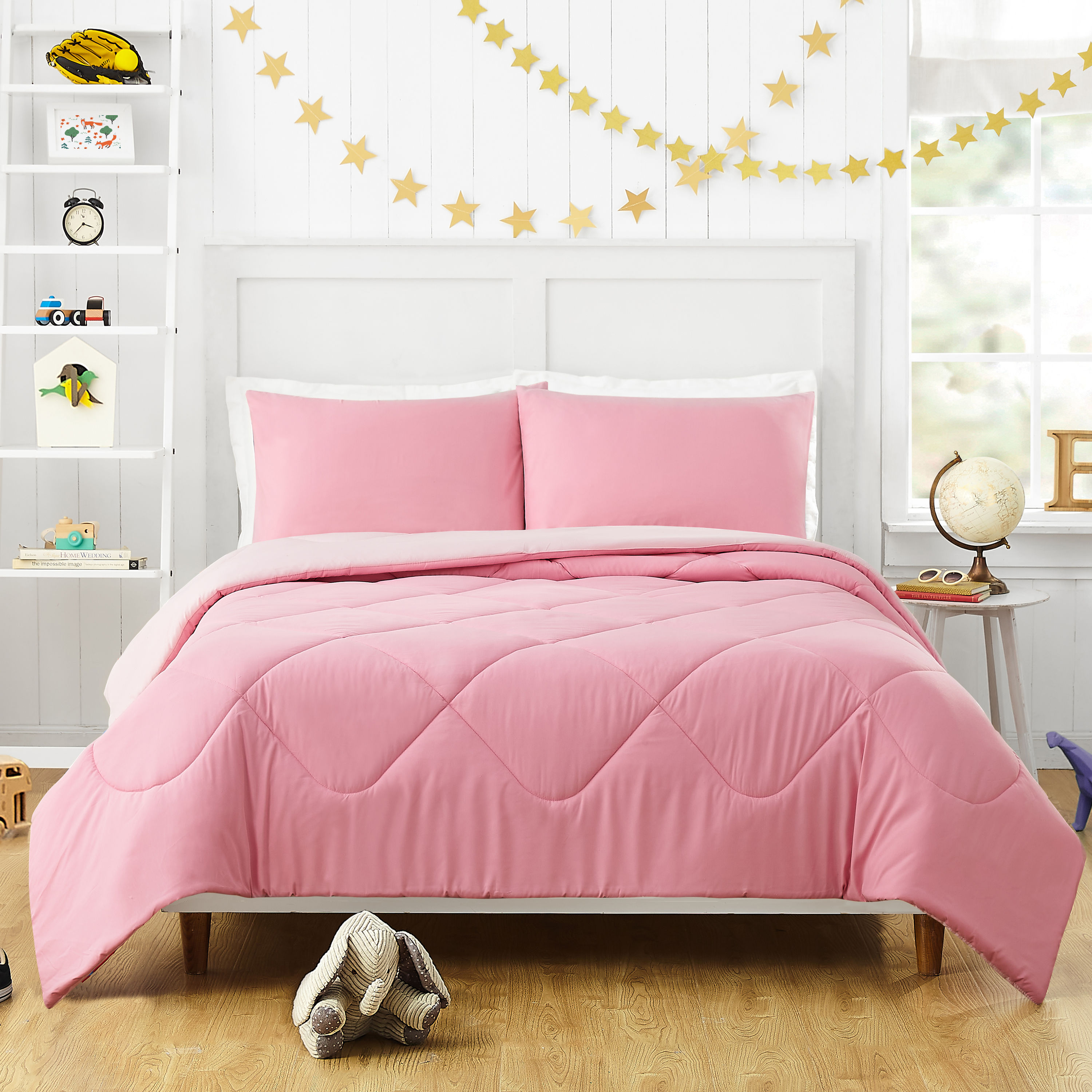 Urban Playground Olivia pink comf st 2-Piece Pink Twin/Twin Xl Comforter Set  in the Bedding Sets department at