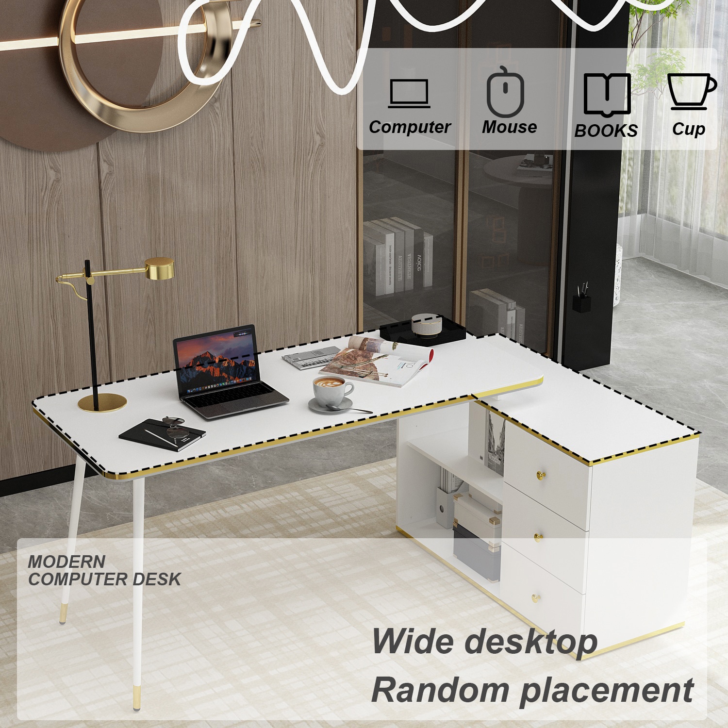 FUFU&GAGA LJY-JH0288-01 desks - View #11
