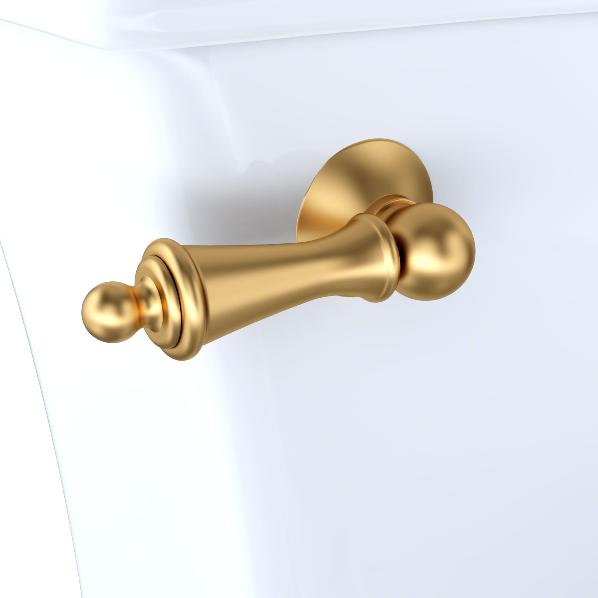 TOTO 8-in Front Mount Satin Brass Toilet Lever THU148-SB at