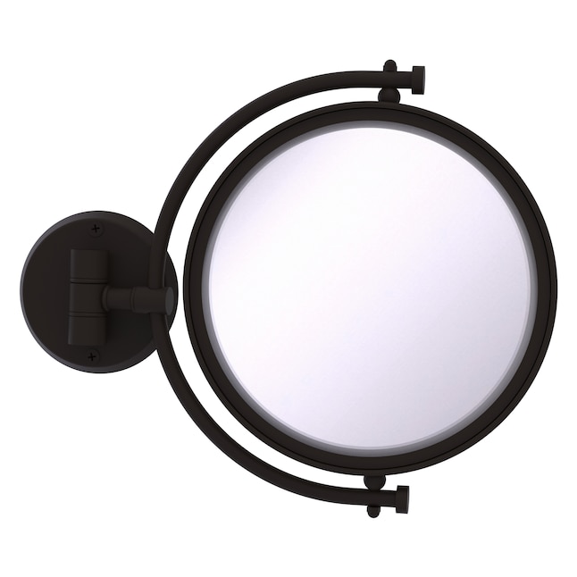 Allied Brass 8-in x 10-in Oil-Rubbed Bronze Double-Sided Magnifying Wall-Mounted Vanity Mirror Allied Brass 8-in x 10-in Oil-Rubbed Bronze Double-Sided Magnifying Wall-Mounted Vanity Mirror