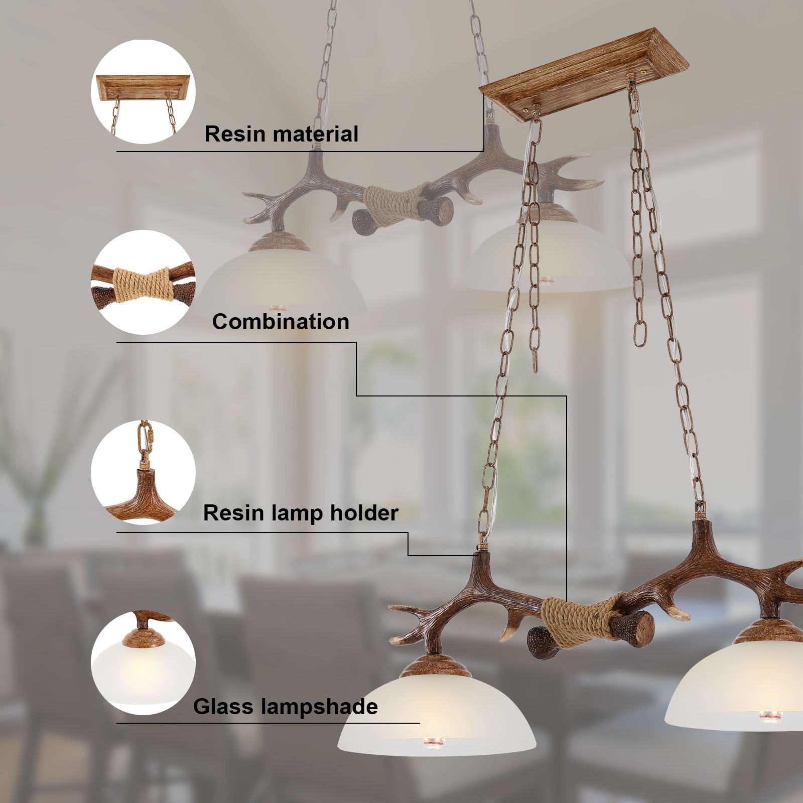 Oukaning HCX210-US-JZ Pendant-Lights - View #5