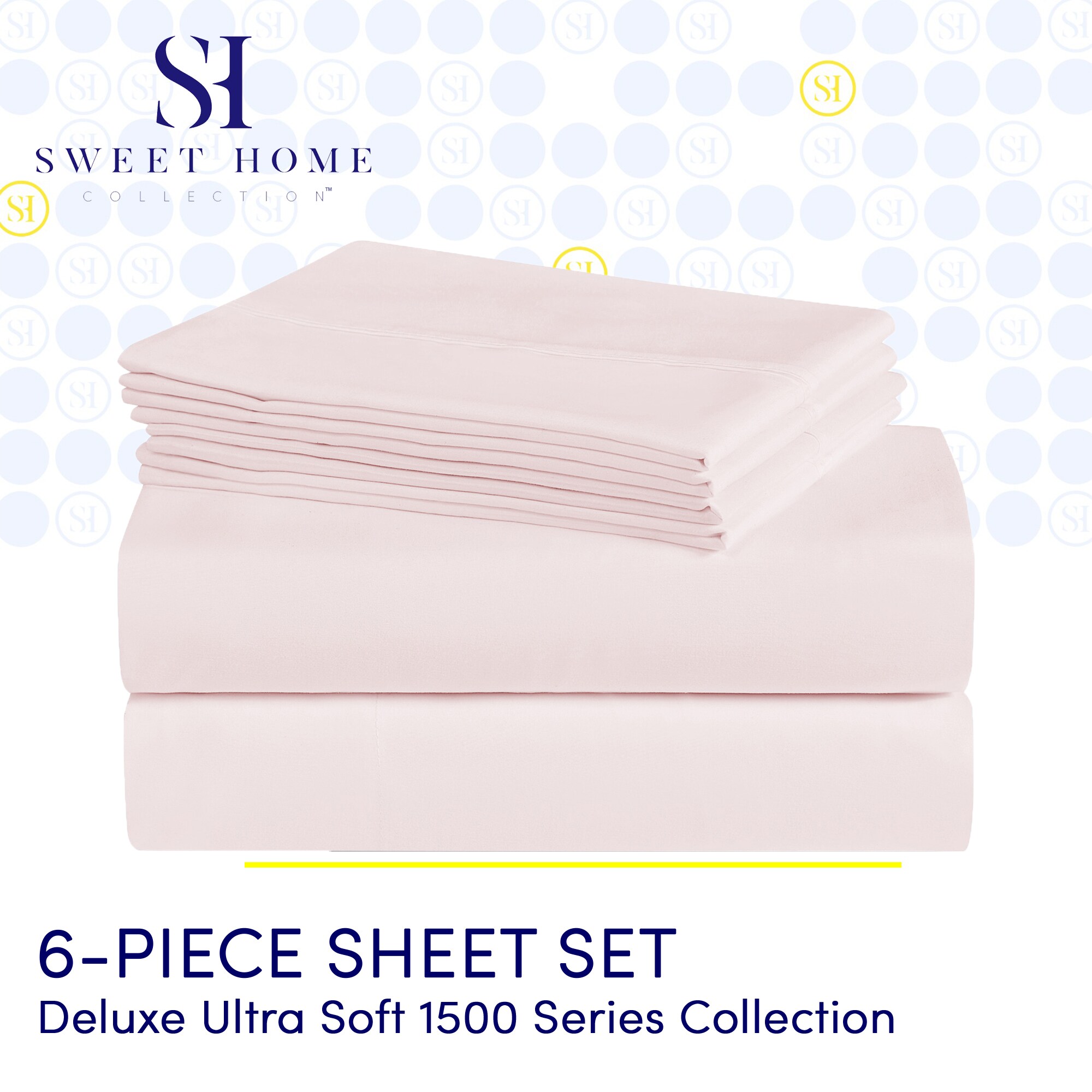 Sweet Home Collection LOW-6P-SH-CK-PPK Sheet-Sets - View #2
