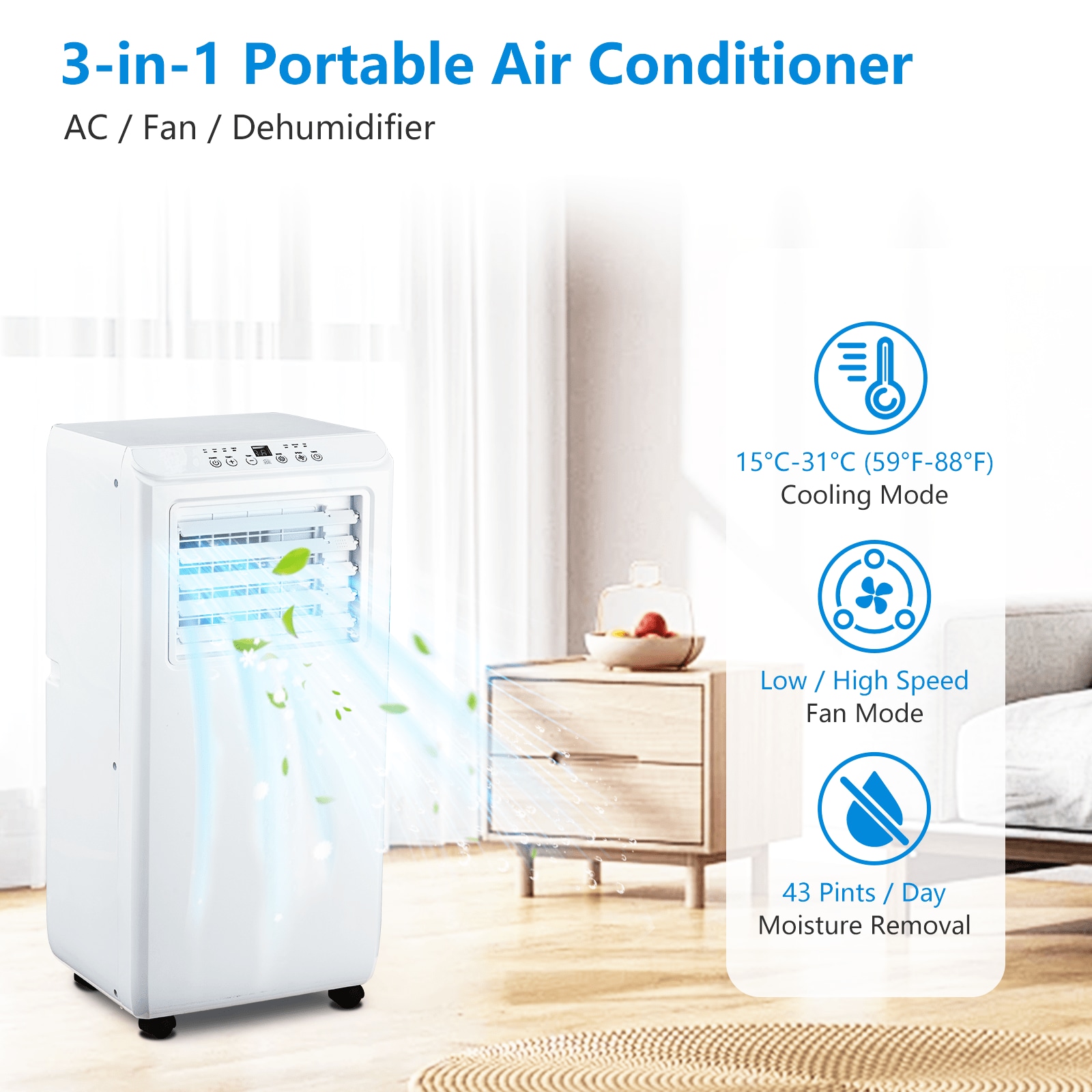 Qeetex LSHQQPHO-10GCOHX3 Portable-Air-Conditioners - View #2