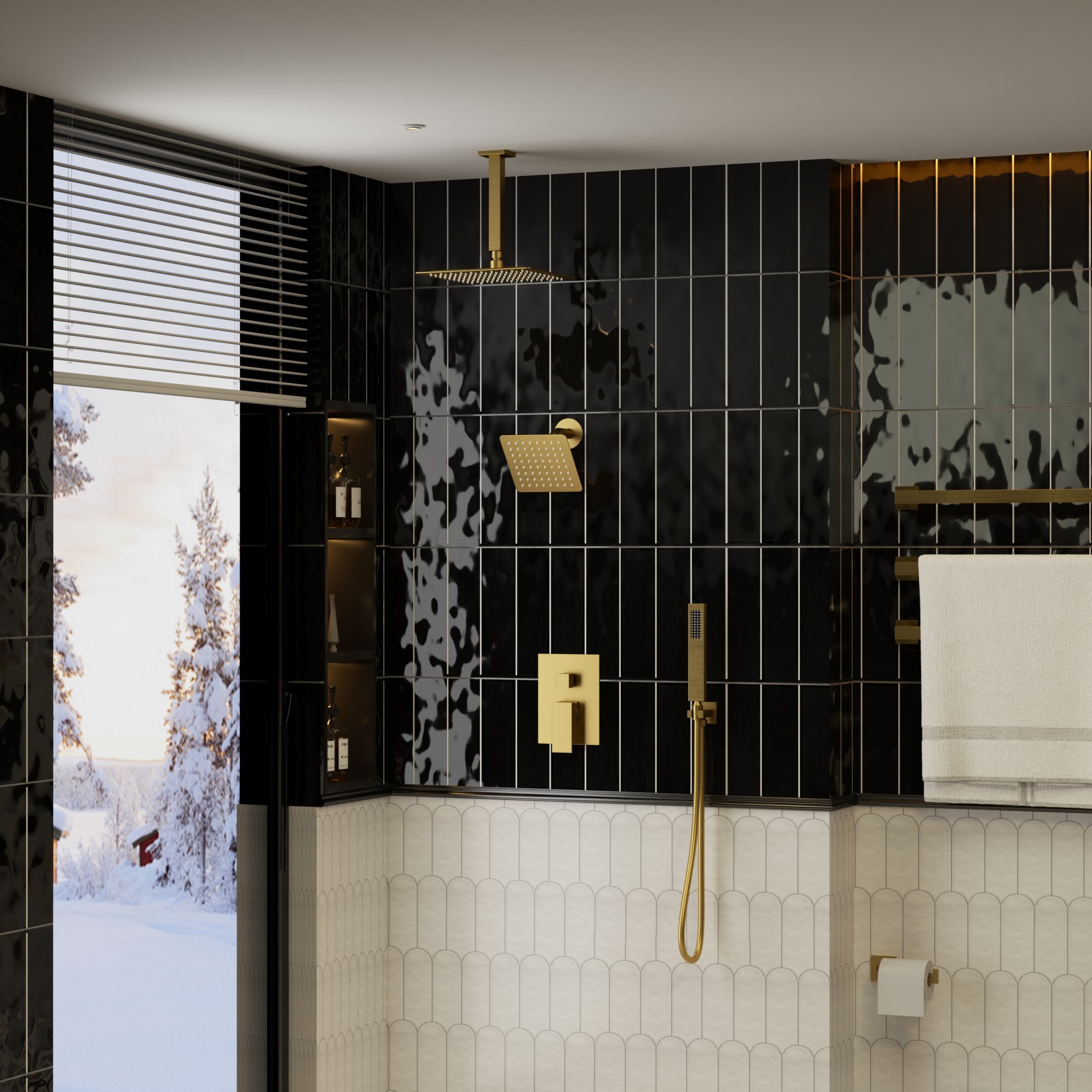 CRANACH C00.CR42.BG Showerhead-Bar-Panels - View #2