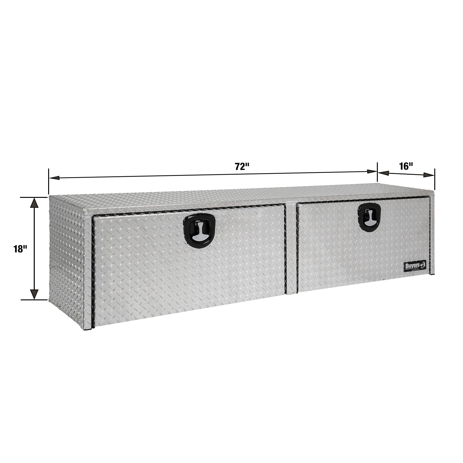 Buyers Products 75-in x 19-in x 17.5-in Aluminum Diamond Tread Aluminum Top Mount Truck Tool Box 1701563 Sansujyuku sansujyuku.com