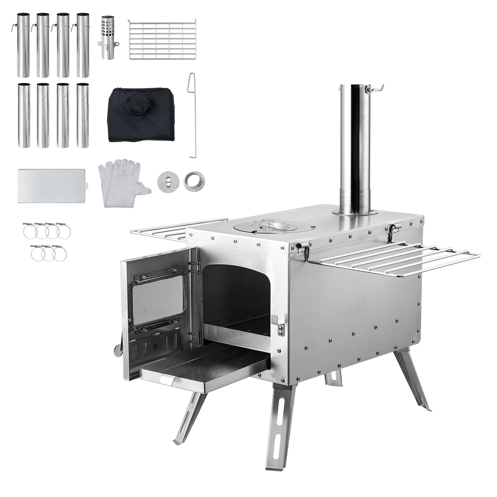 VEVOR ZPQNLFX86INCHJ36WV0 Wood Piezo Steel Outdoor burner
