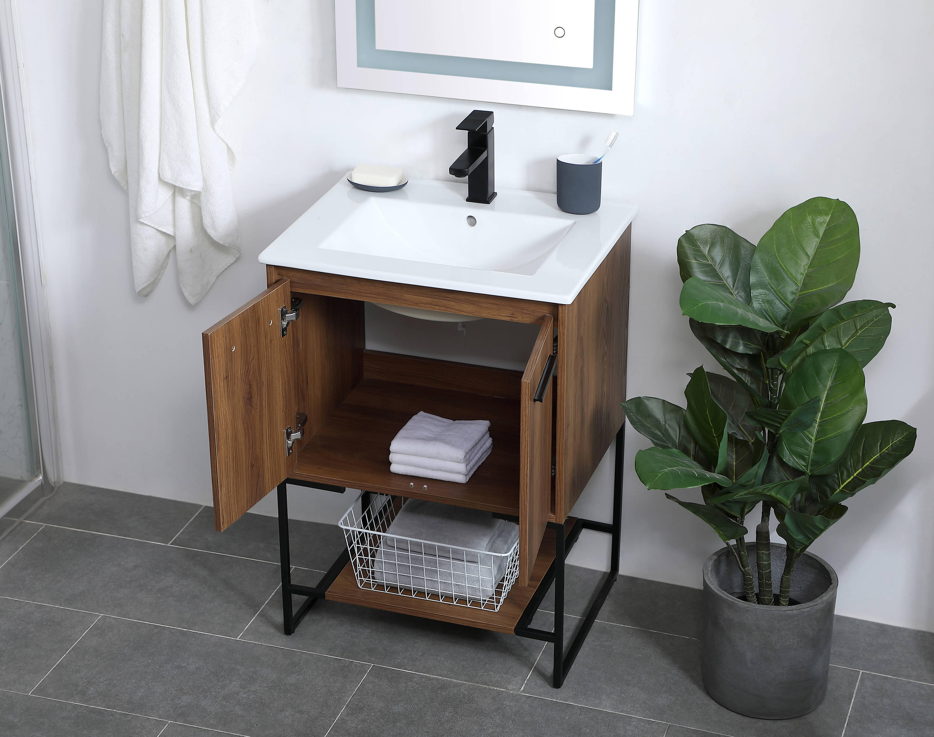 Elegant Decor HF126072WB Bath-Vanity-Combo - View #4