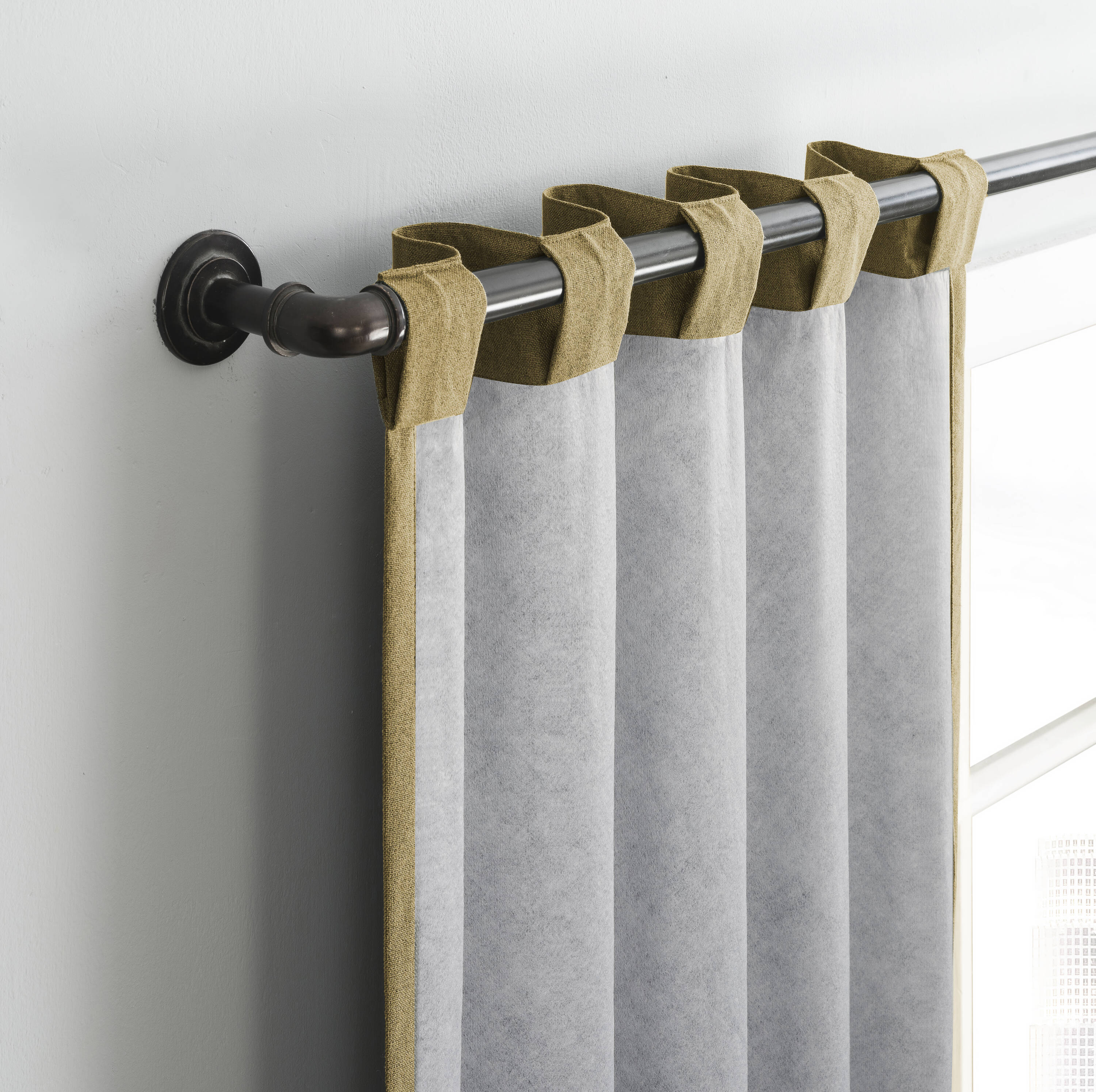 Sun Zero QUINBY 74X84 GOLD curtains - View #10