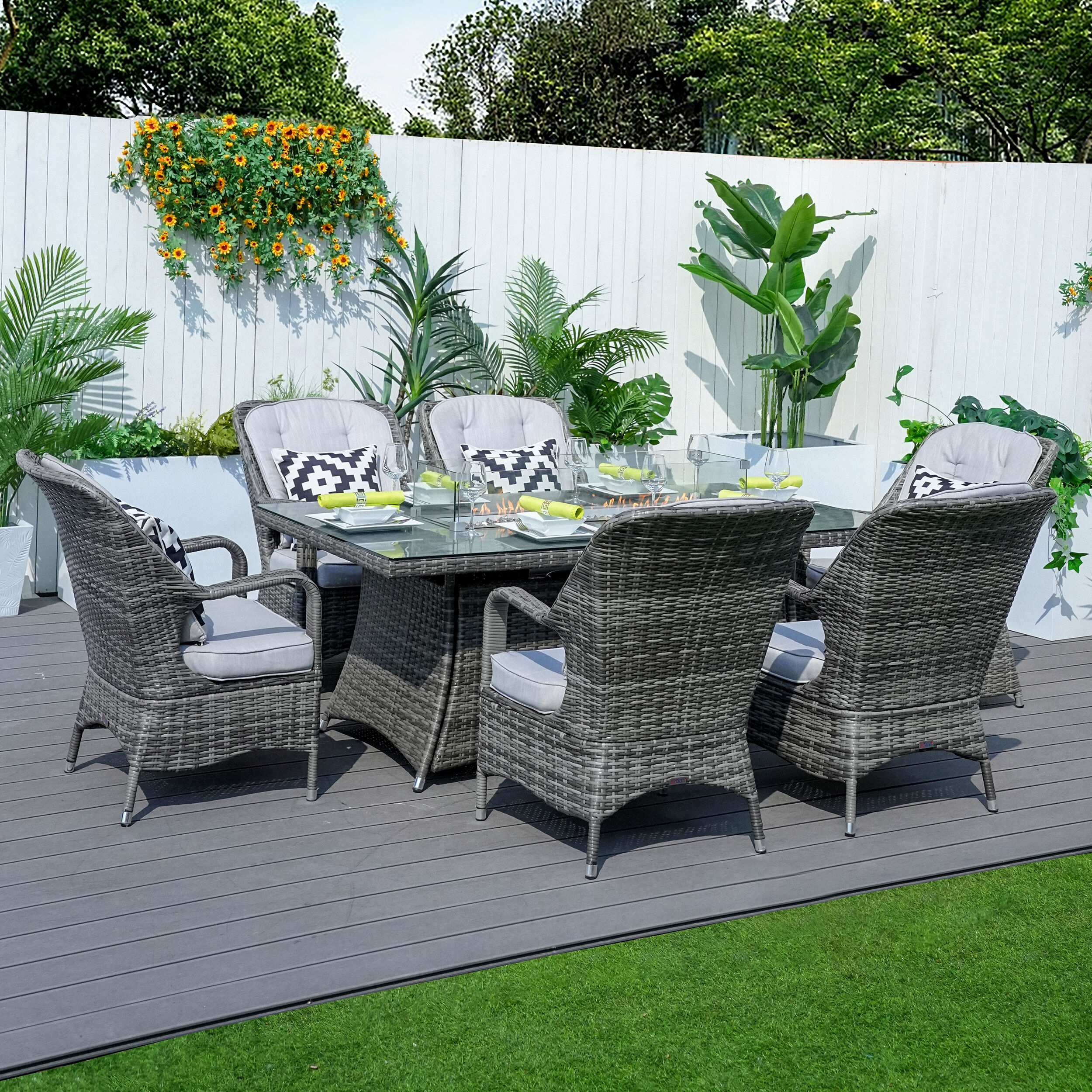 Moda Furnishings MOG-1106R-G Patio-Dining-Sets - View #3